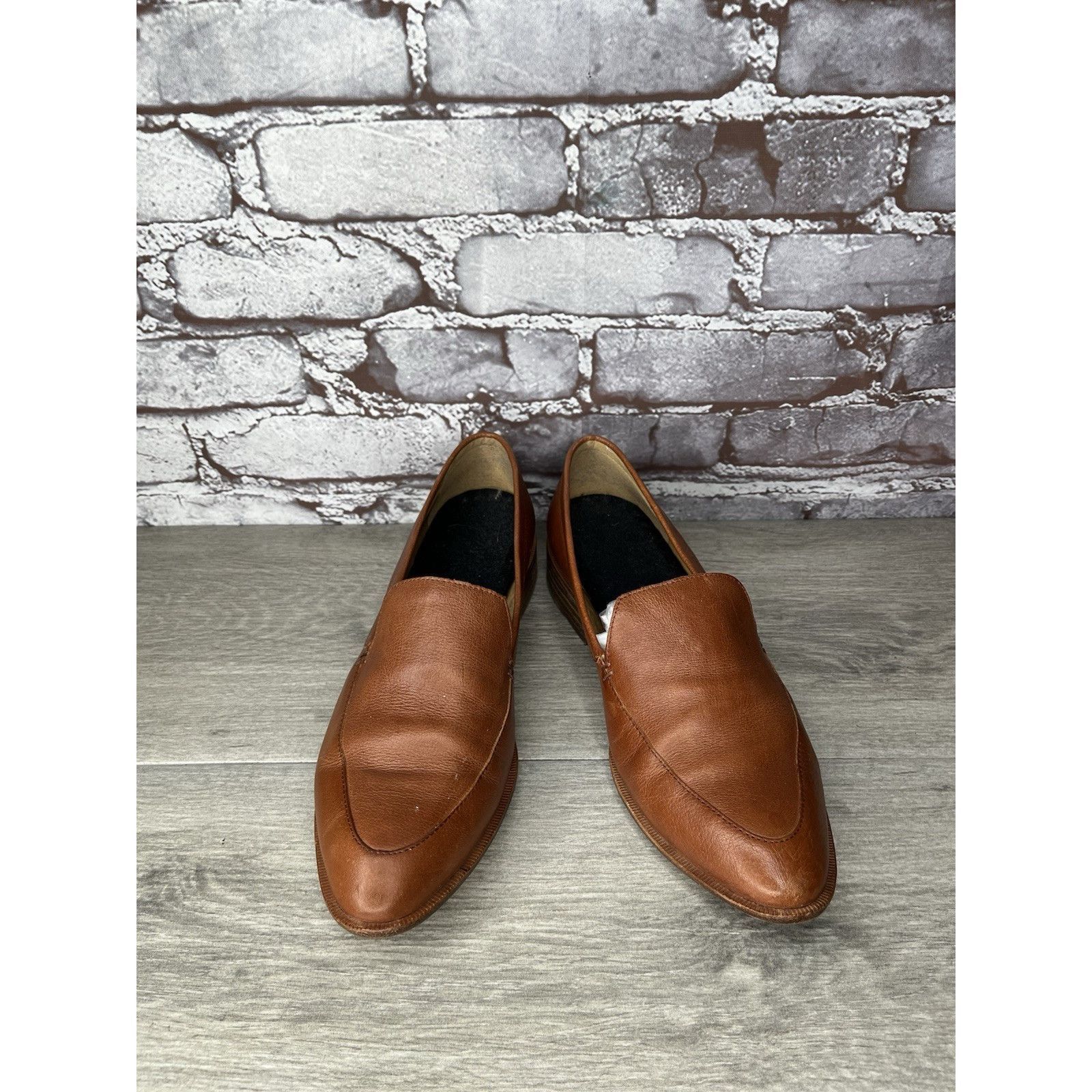 Madewell Madewell Frances Leather Loafers Burnished Mahogany Slip-On Size US 8.5 / IT 38.5 - 10 Thumbnail