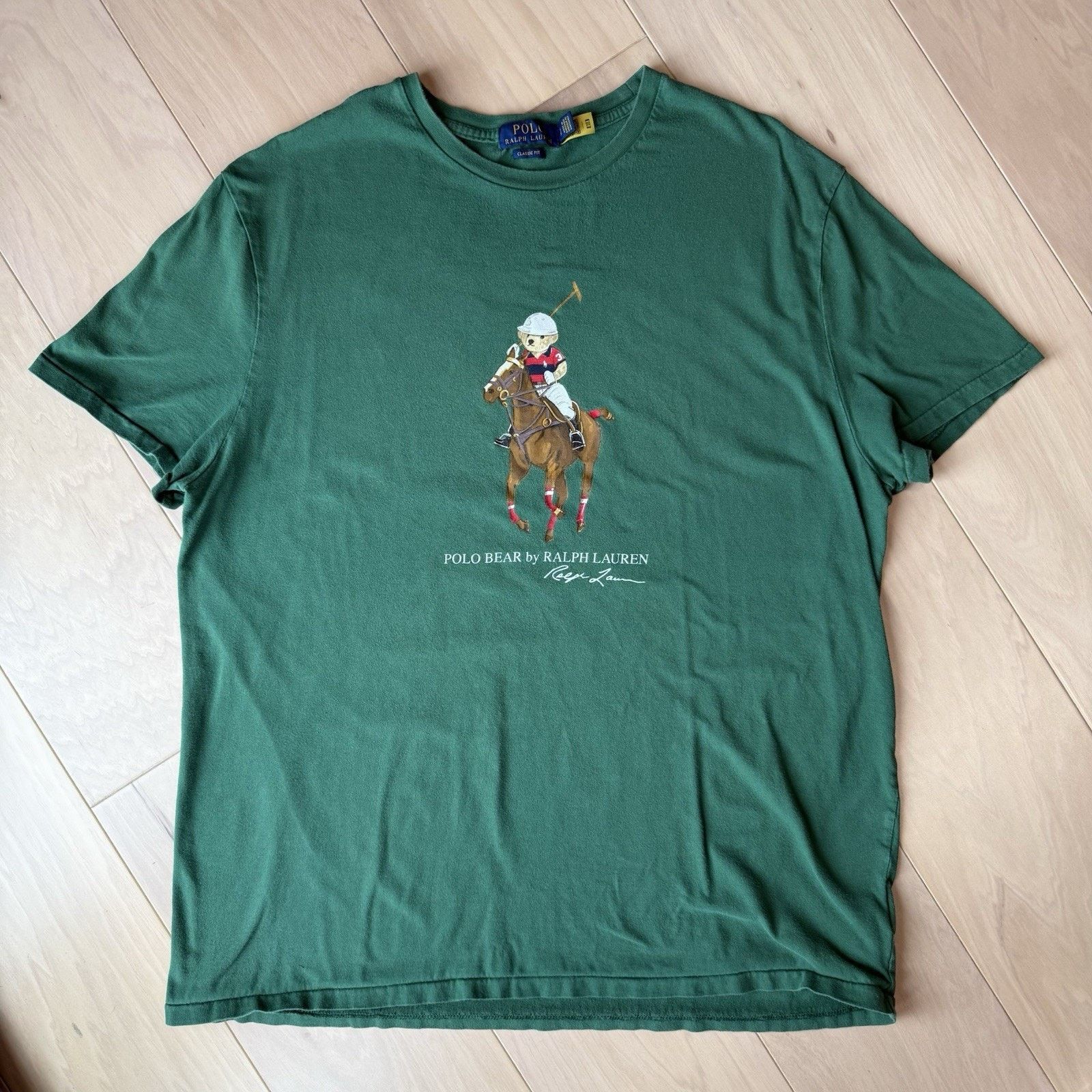 Polo Ralph Lauren Polo Ralph Lauren Bear Shirt XL Green Horse New York Size US XL / EU 56 / 4 - 2 Thumbnail