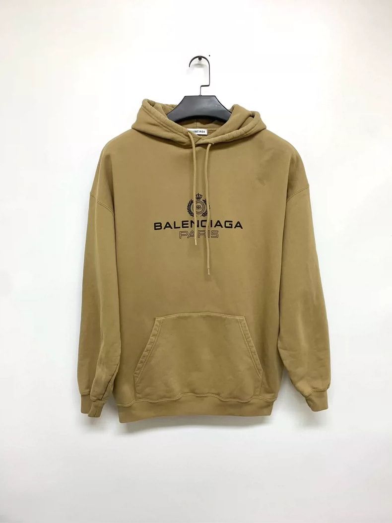 Balenciaga Balenciaga Wheat ear khaki hooded sweater/XS code Size US XS / EU 42 / 0 - 1 Thumbnail