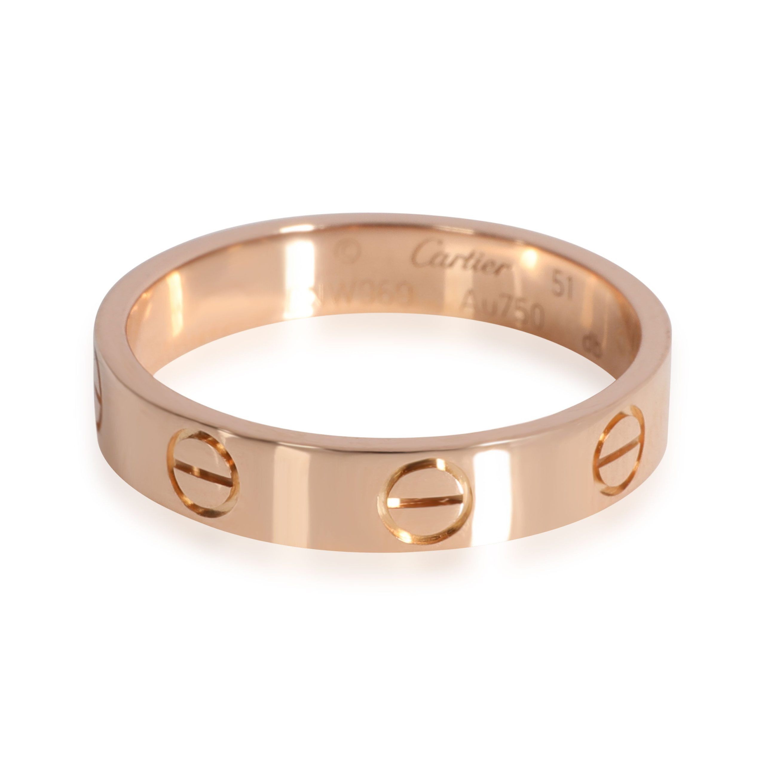 image of Cartier Love Ring In 18K Pink Gold, Women's