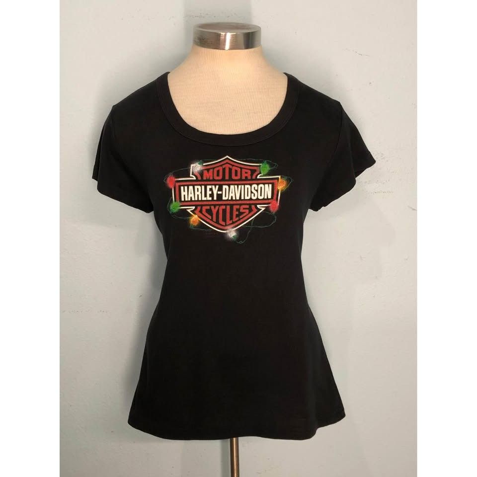 Harley Davidson Harley Davidson T-shirt XL Women CHRISTMAS STYLE 🎄 🎄 Size XL / US 12-14 / IT 48-50 - 2 Thumbnail
