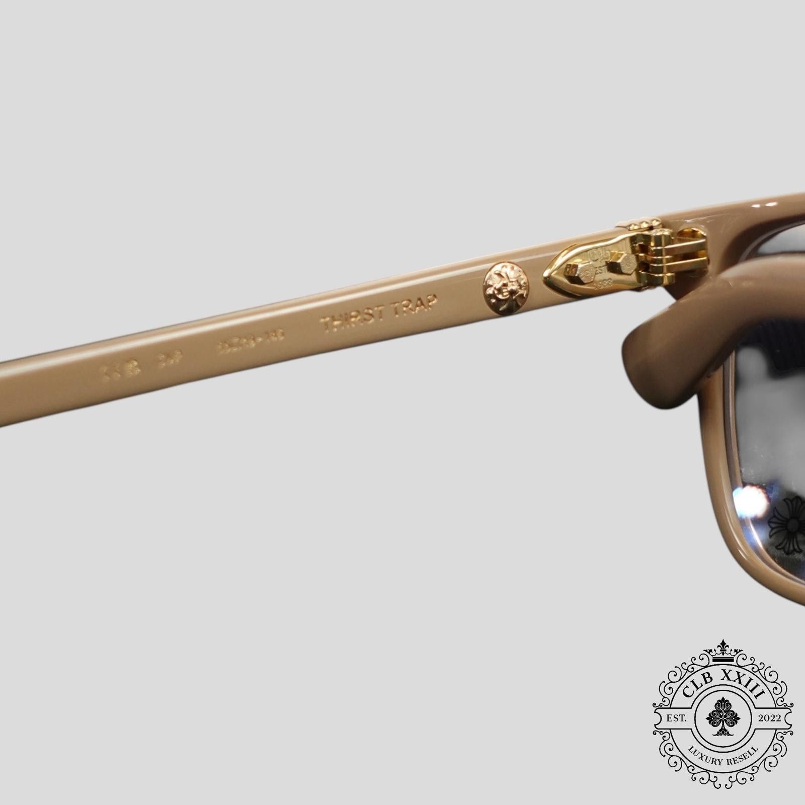 Chrome Hearts Chrome Hearts Thirst Trap Glasses in Beige Size ONE SIZE - 4 Thumbnail
