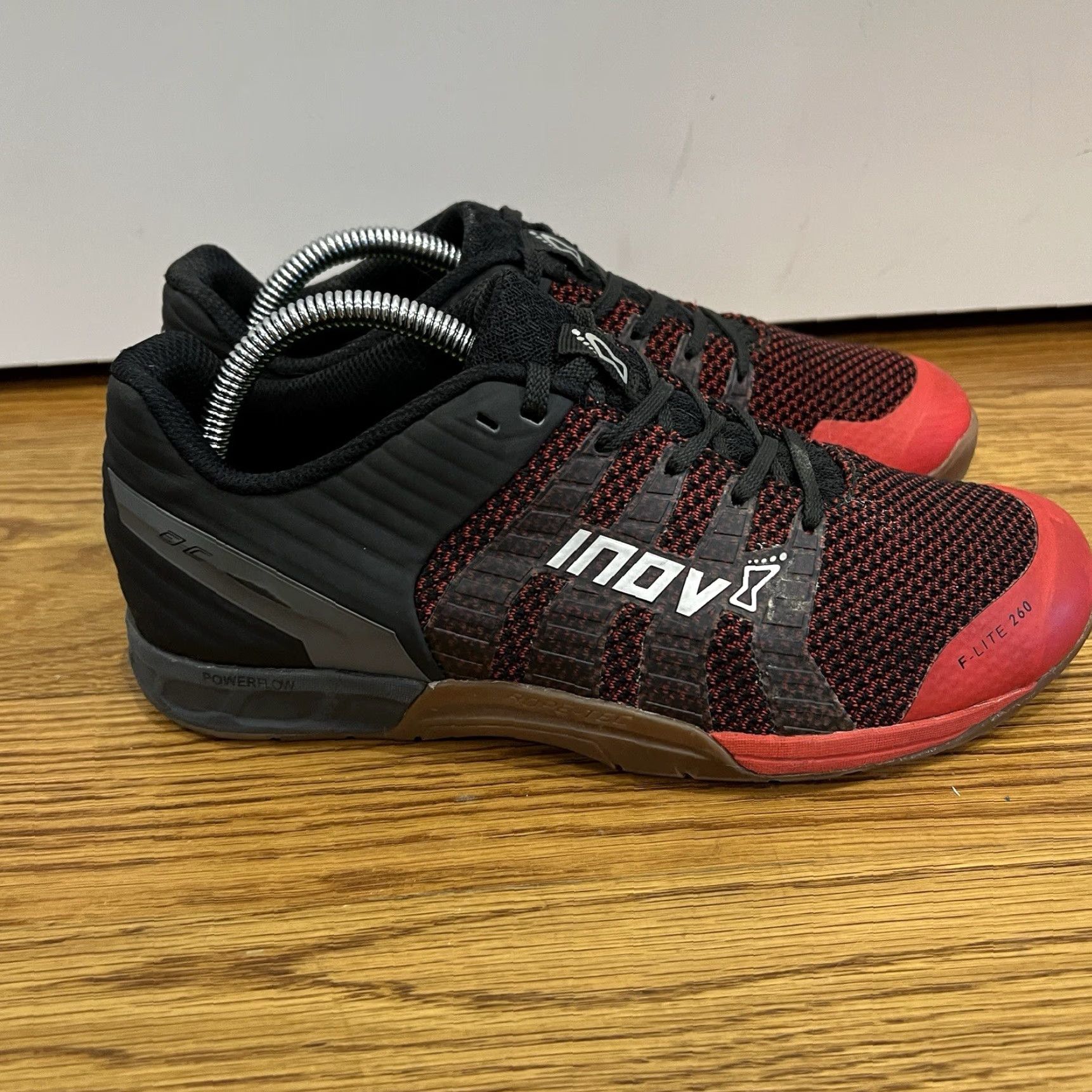 Vintage VINTAGE Inov-8 F-Lite 260 v2 Knit Mens Size 8 Womens Size 9.5 Athletic Sneakers CrossFit Activewear Red Black Size US 9.5 / IT 39.5 - 7 Thumbnail