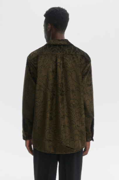 Other BNWT AW24 ECOLE DE PENSEE VELVET JACQUARD OVERSHIRT S Size US S / EU 44-46 / 1 - 13 Thumbnail