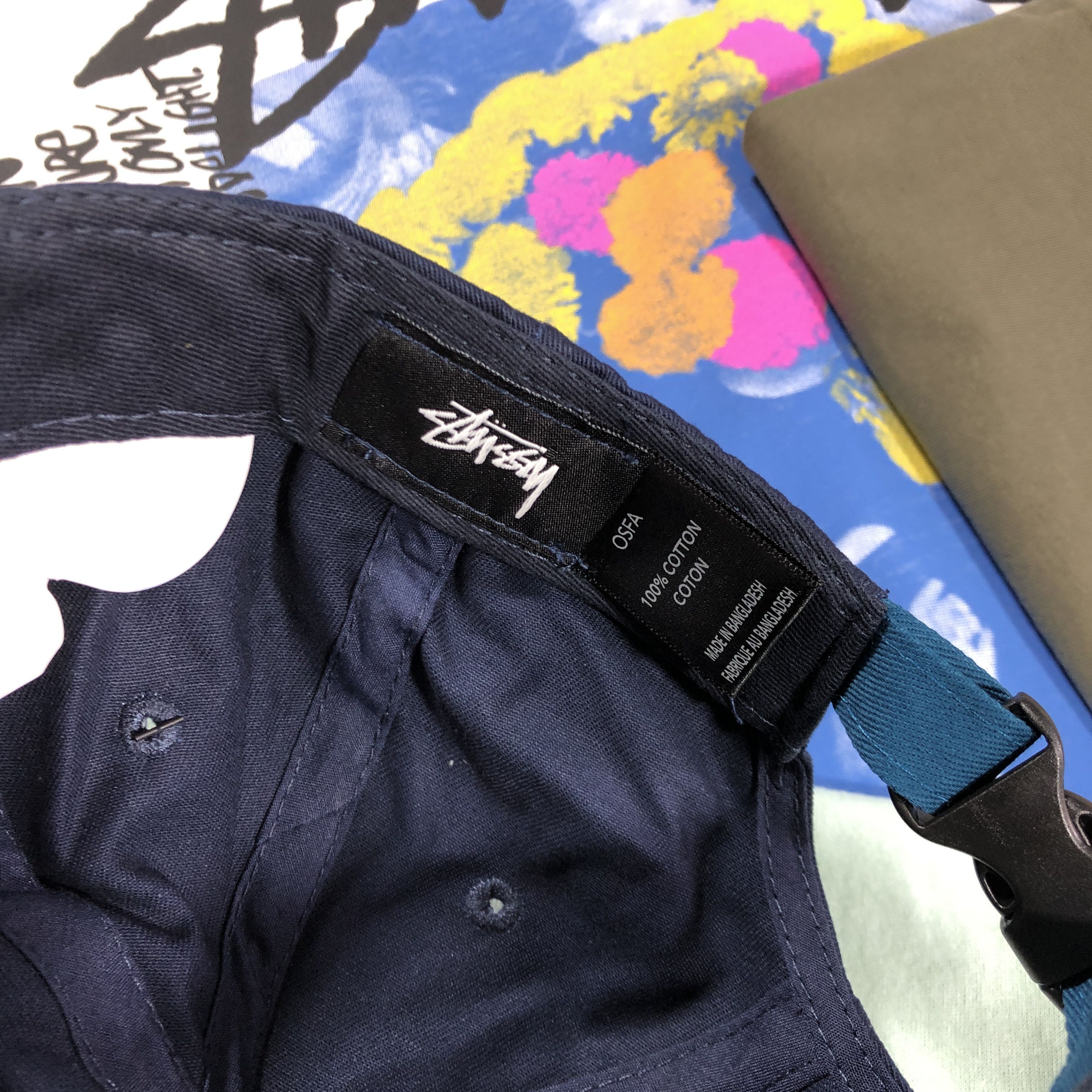 Stussy stussy ss logo cap hat navy Size ONE SIZE - 4 Thumbnail