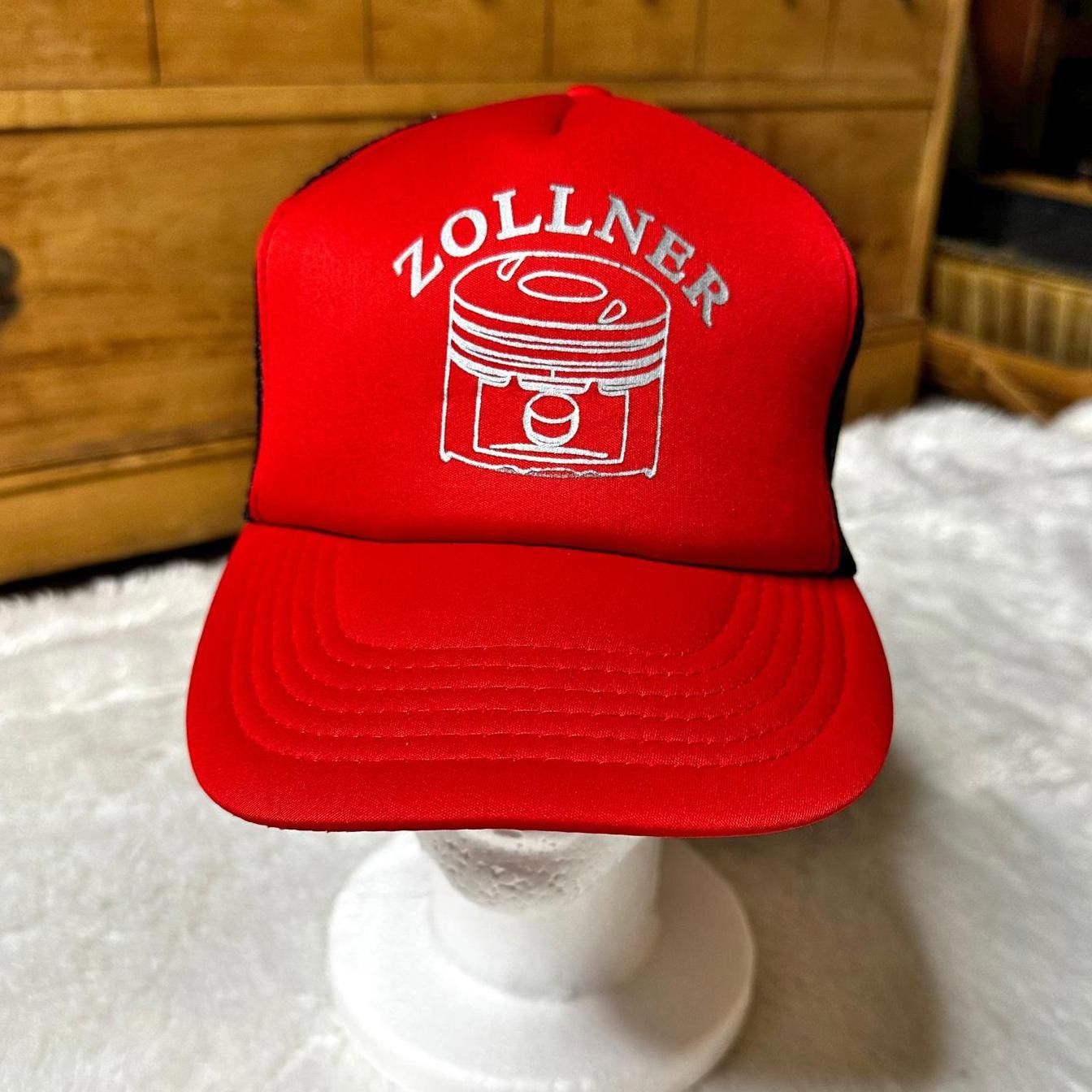 Vintage Vintage Sportco Zollner Red Mesh Trucker Hat Snapback Unisex Size ONE SIZE - 2 Thumbnail