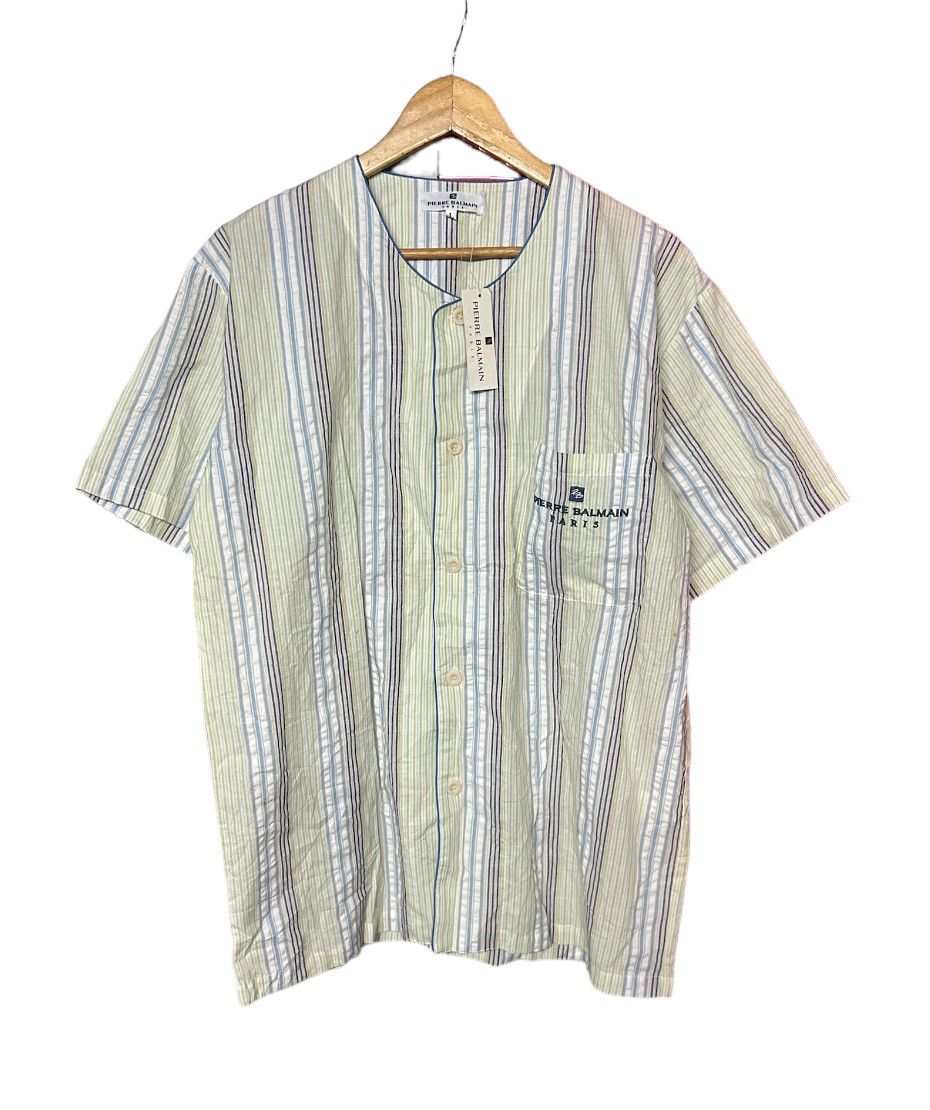 Pierre Balmain × Vintage Vintage Pierre Balmain Button Up/ Pyjamas shirt Size US L / EU 52-54 / 3 - 1 Thumbnail