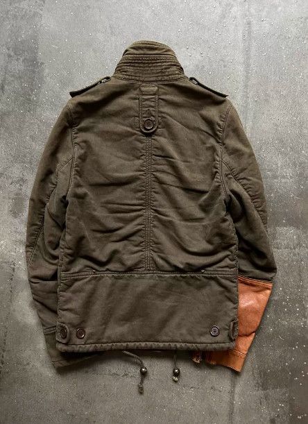 Share Spirit Homme SHARE SPIRIT Patchwork Leather Jacket Size US XS / EU 42 / 0 - 2 Thumbnail