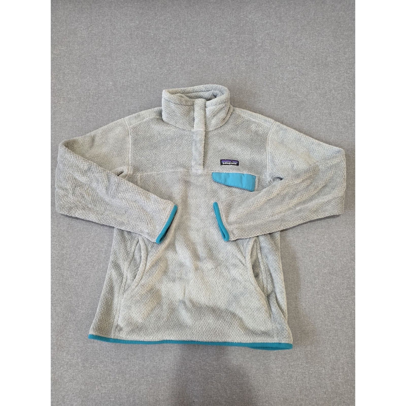 Patagonia Patagonia Jacket Womens M Gray Blue Polartec Re-Tool Snap Size M / US 6-8 / IT 42-44 - 1 Thumbnail