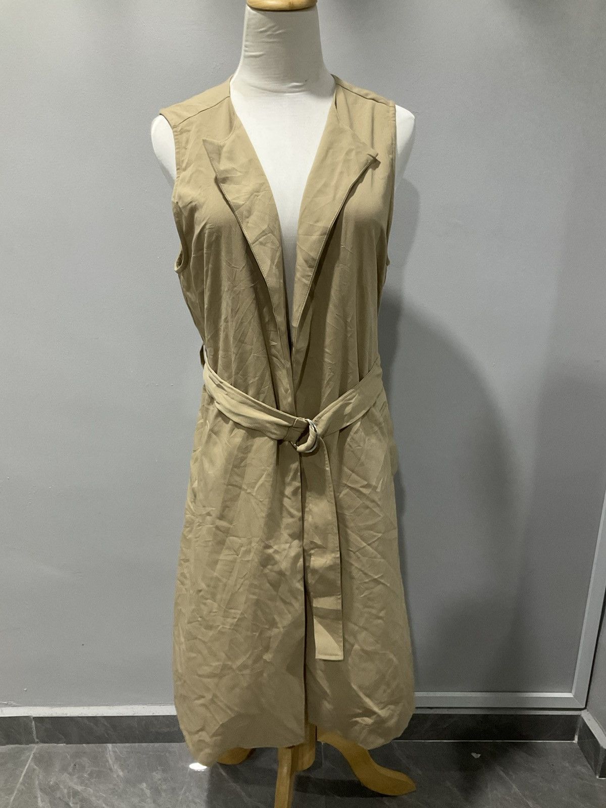 Japanese Brand Women Belted Vest Dress Bayflow Size L / US 10 / IT 46 - 1 Thumbnail