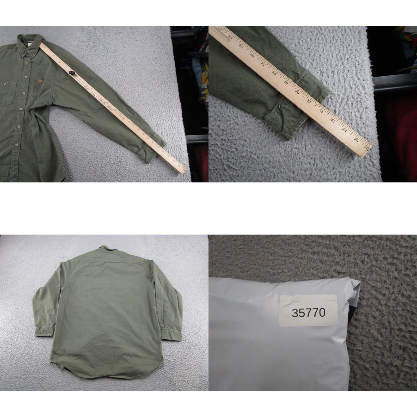 Carhartt Vintage Carhartt Shirt Mens Size L Olive Green 90s Work Utility Button-Down Long Sleeve Size US L / EU 52-54 / 3 - 8 Thumbnail