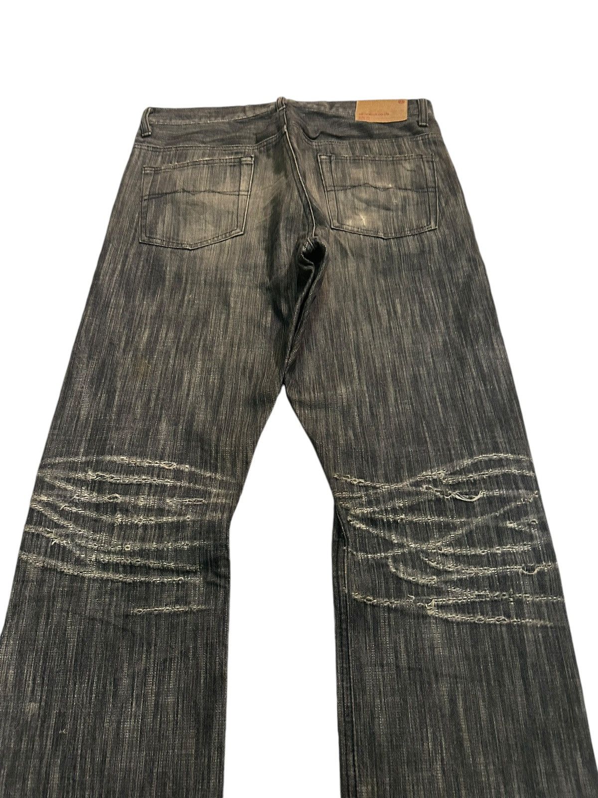 If Six Was Nine × Japanese Brand × Le Grande Bleu (L.G.B.) MK HOMME DISTRESSED DENIM MADE IN JAPAN RARE 🎌☠️☠️ Size US 32 / EU 48 - 14 Thumbnail