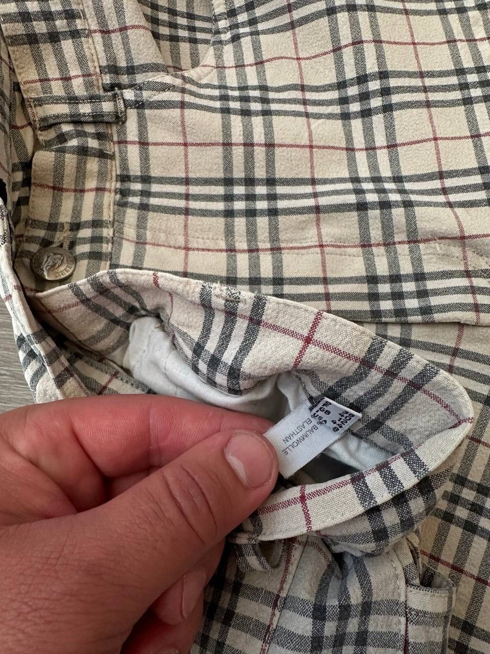 Burberry × Vintage Vintage Burberry Beige Nova Check Pants Size US 31 - 7 Thumbnail