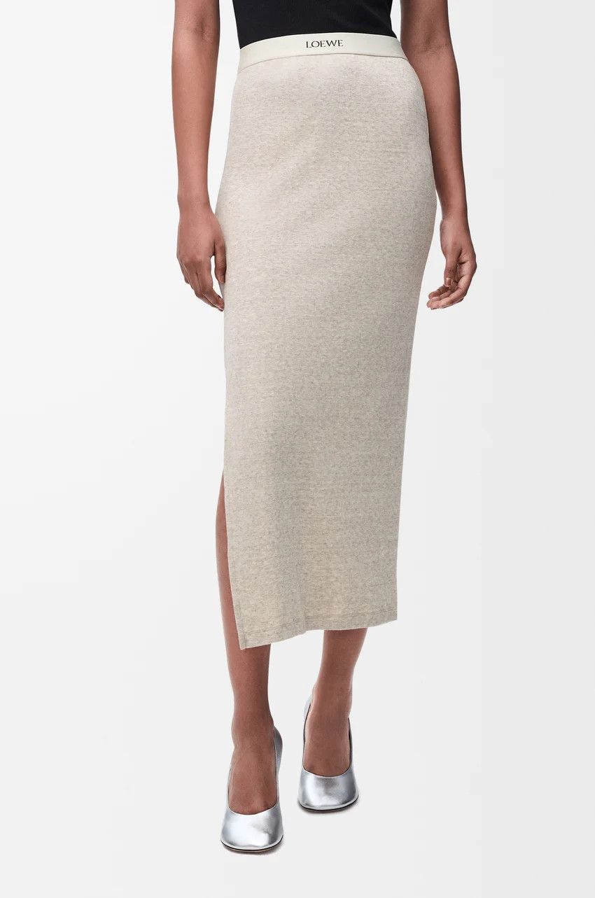 Loewe o1loc1c0525 Skirts in Beige Size 28" / US 6 / IT 42 - 2 Thumbnail