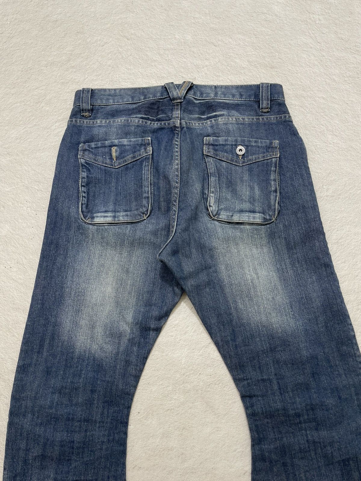 Kapital 2000s Archival PPFM Curved Denim Washed Maison Ifsix LGB Size US 31 - 9 Thumbnail