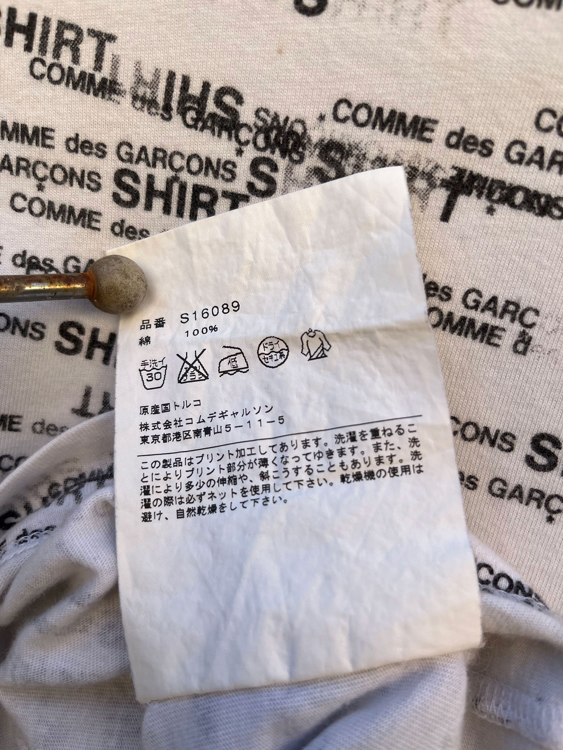 Comme des Garcons Comme des Garcons Japan Shirt Full Print Spell Out Size US M / EU 48-50 / 2 - 7 Thumbnail