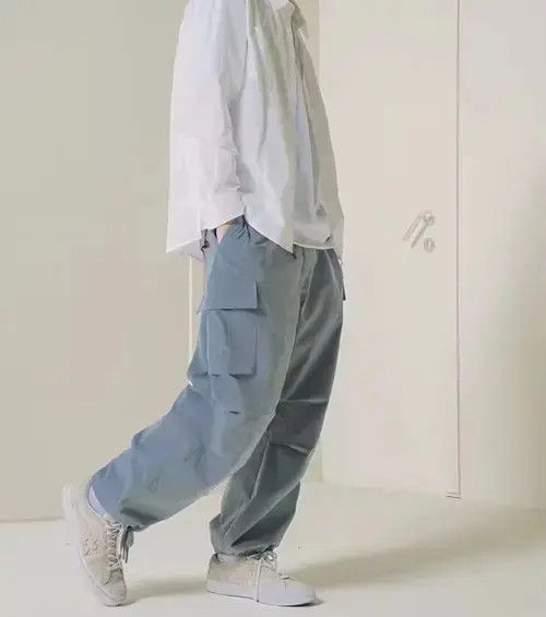 Japanese Brand 21SS Indigo Union Japan Blue Casual Worker Pants Size US 32 / EU 48 - 4 Thumbnail