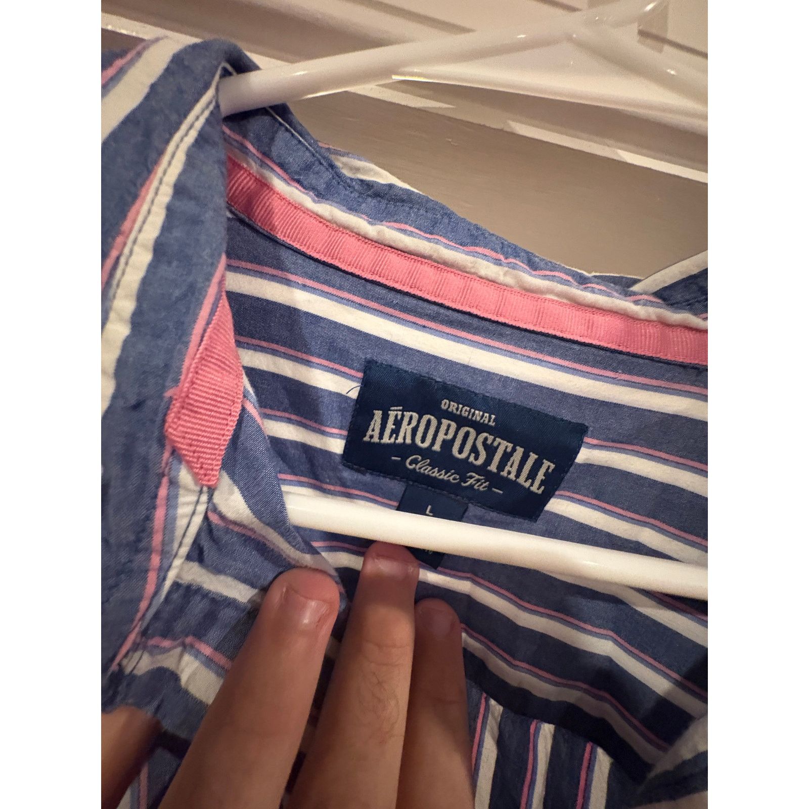 Aeropostale Aeropostale Men’s L Classic Fit Button-Down Shirt Size US L / EU 52-54 / 3 - 5 Thumbnail