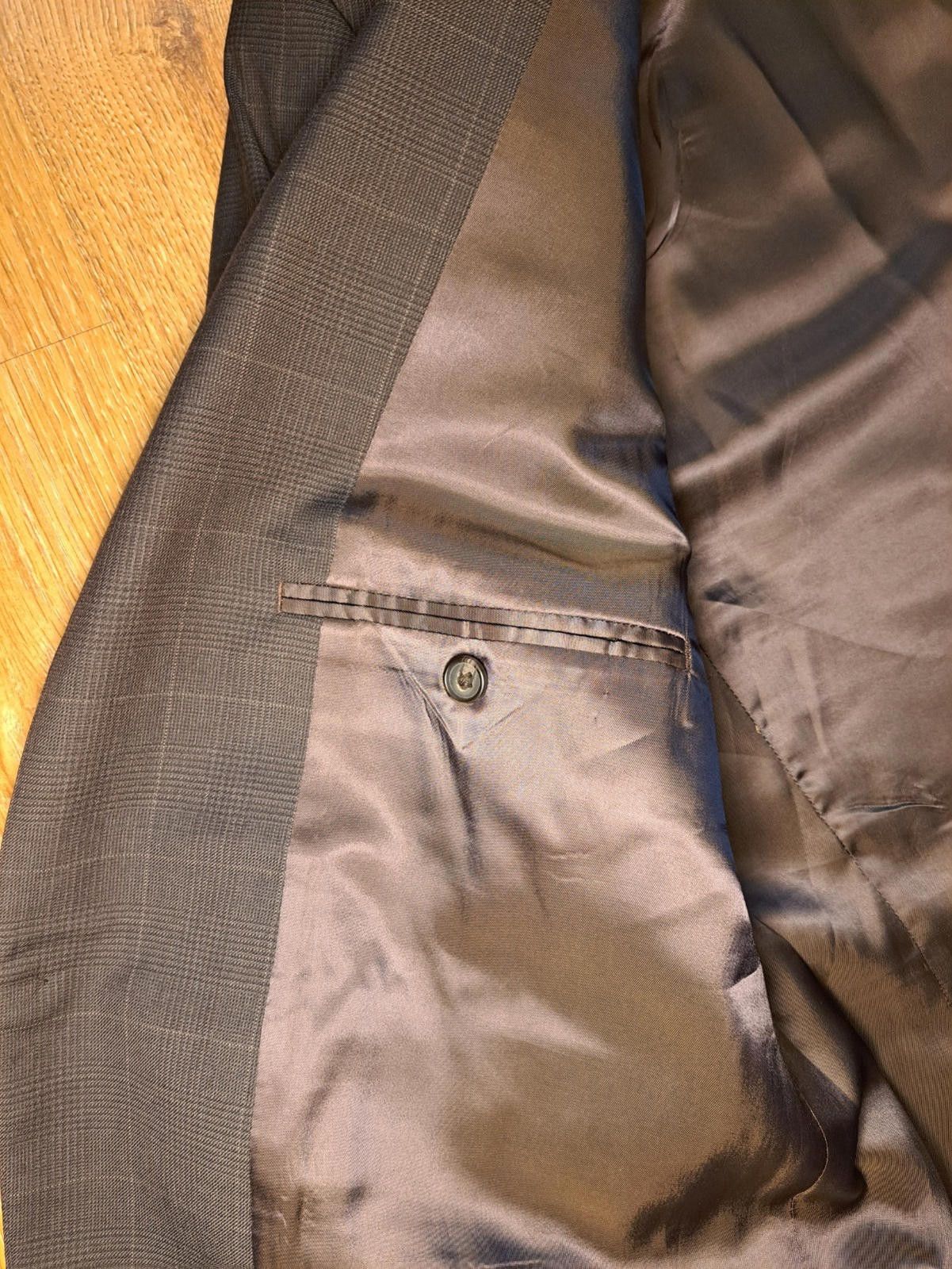 Polo Ralph Lauren Ralph Lauren Sport Coat Mens 44L Long Brown Wool Glen Plaid Size 44L - 9 Thumbnail