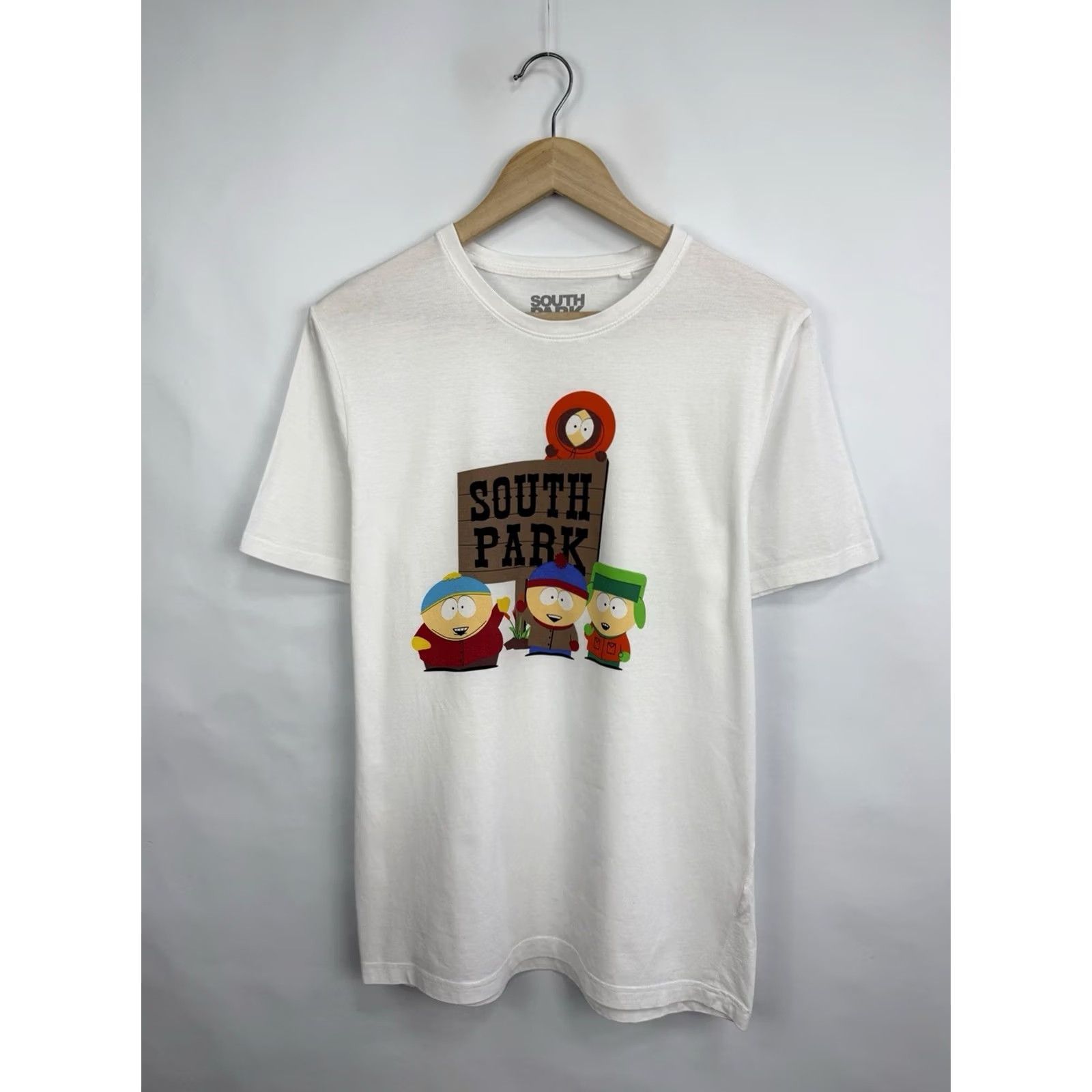 Vintage VINTAGE South Park T-Shirt Cartman Stan Kyle Kenny TV Show Rare M White Mens Shirt Size US M / EU 48-50 / 2 - 2 Thumbnail