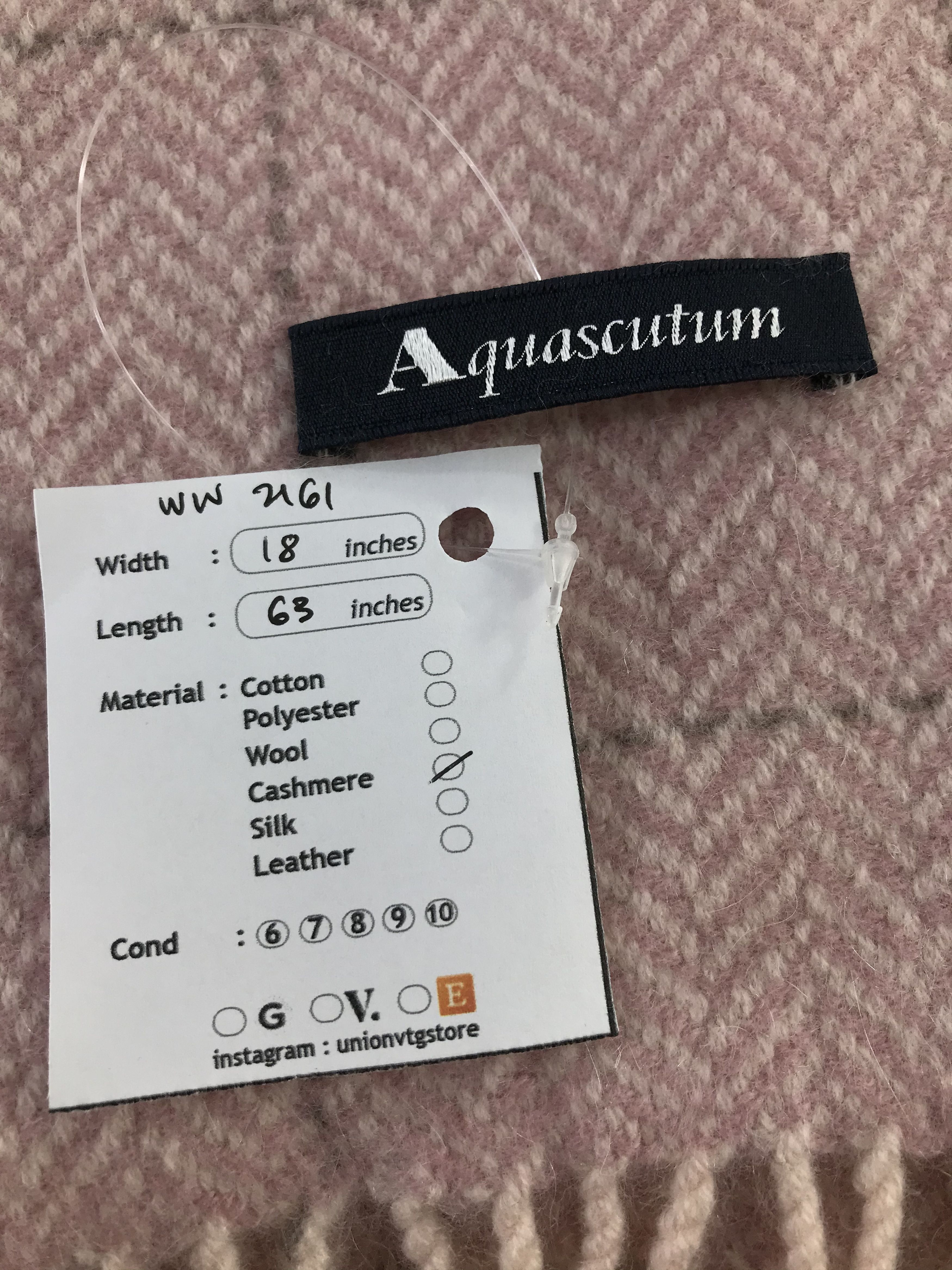 Aquascutum × Vintage Aquascutum Scarf / Muffler / Neckwear - WW2161 Size ONE SIZE - 4 Thumbnail