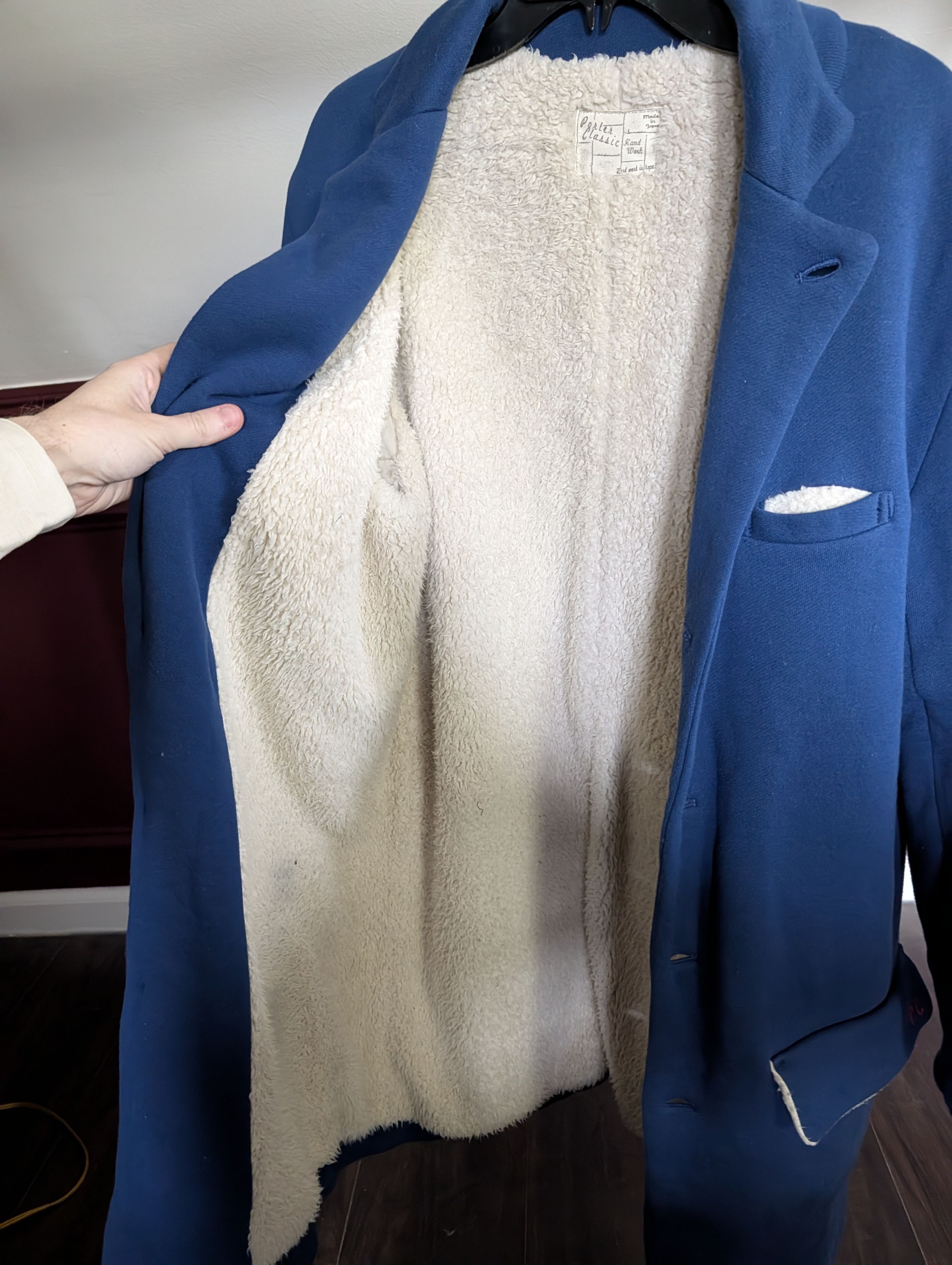 Porter PORTER CLASSIC Sherpa lined P.C. embroidery overcoat Japan Size US M / EU 48-50 / 2 - 8 Thumbnail