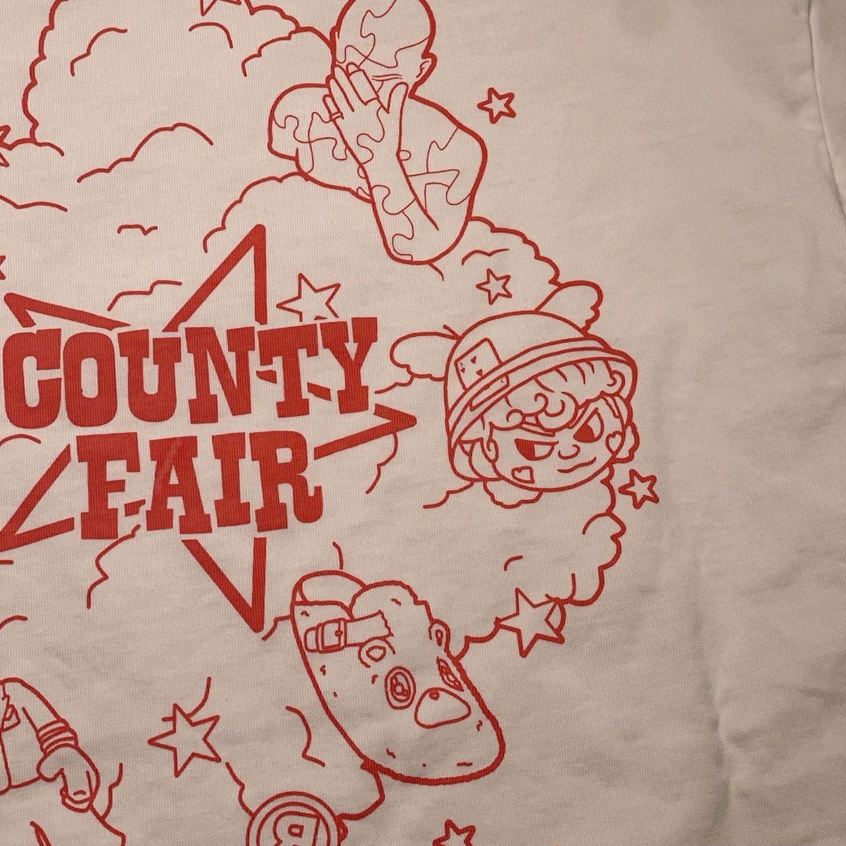 Vintage ComplexCon Shirt Mens S Hong Kong 2025 County Fair Mf Doom Kirby Circus White T-Shirt Size S Mens Boys Girls Size US S / EU 44-46 / 1 - 4 Thumbnail