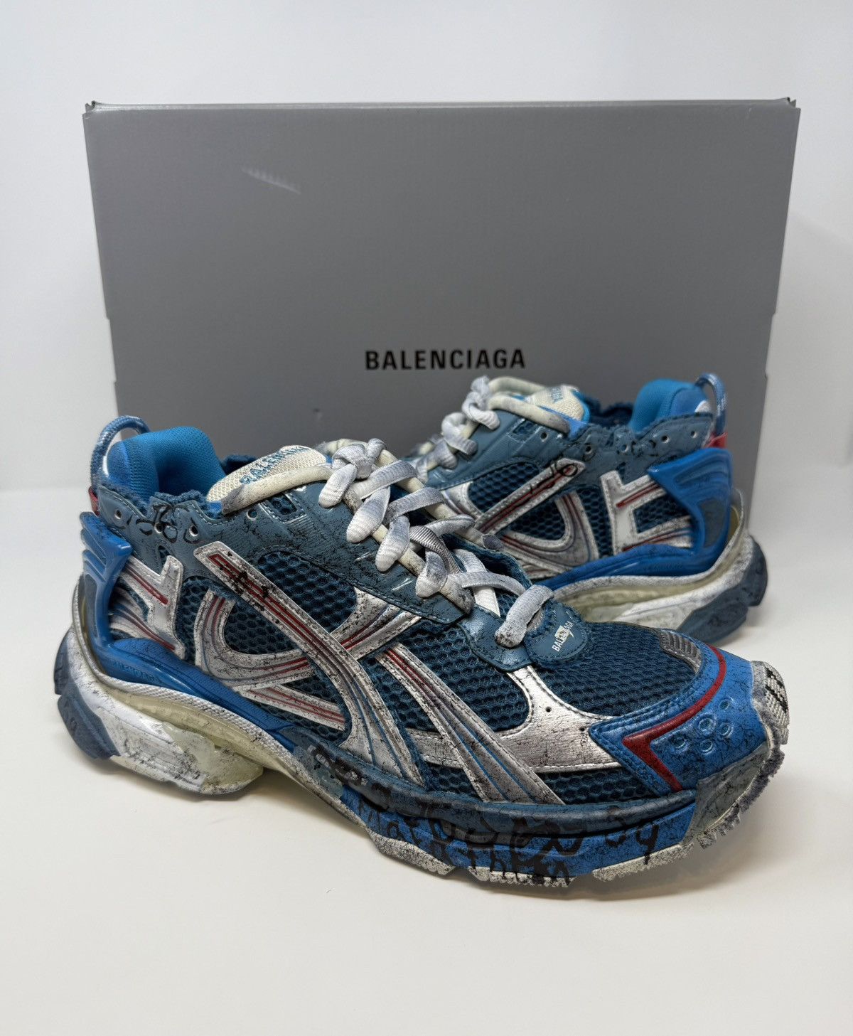 Balenciaga Marathon Runner Sneaker Blue Unreleased Demna