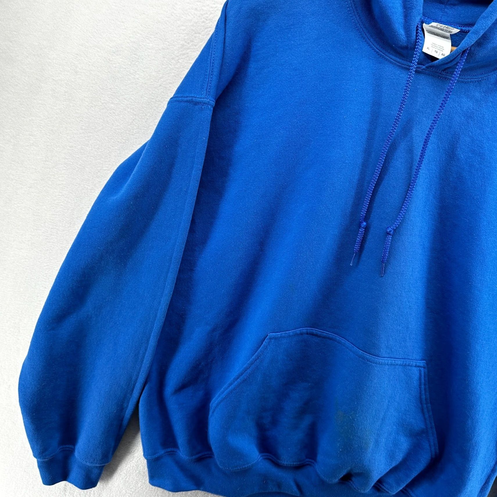 Gildan Gildan Pullover Hoodie Blue Men's XL Pockets Long Sleeve Regular Fit Winter Shirt Hoodie Mens XL Blue Pockets Size US XL / EU 56 / 4 - 3 Thumbnail