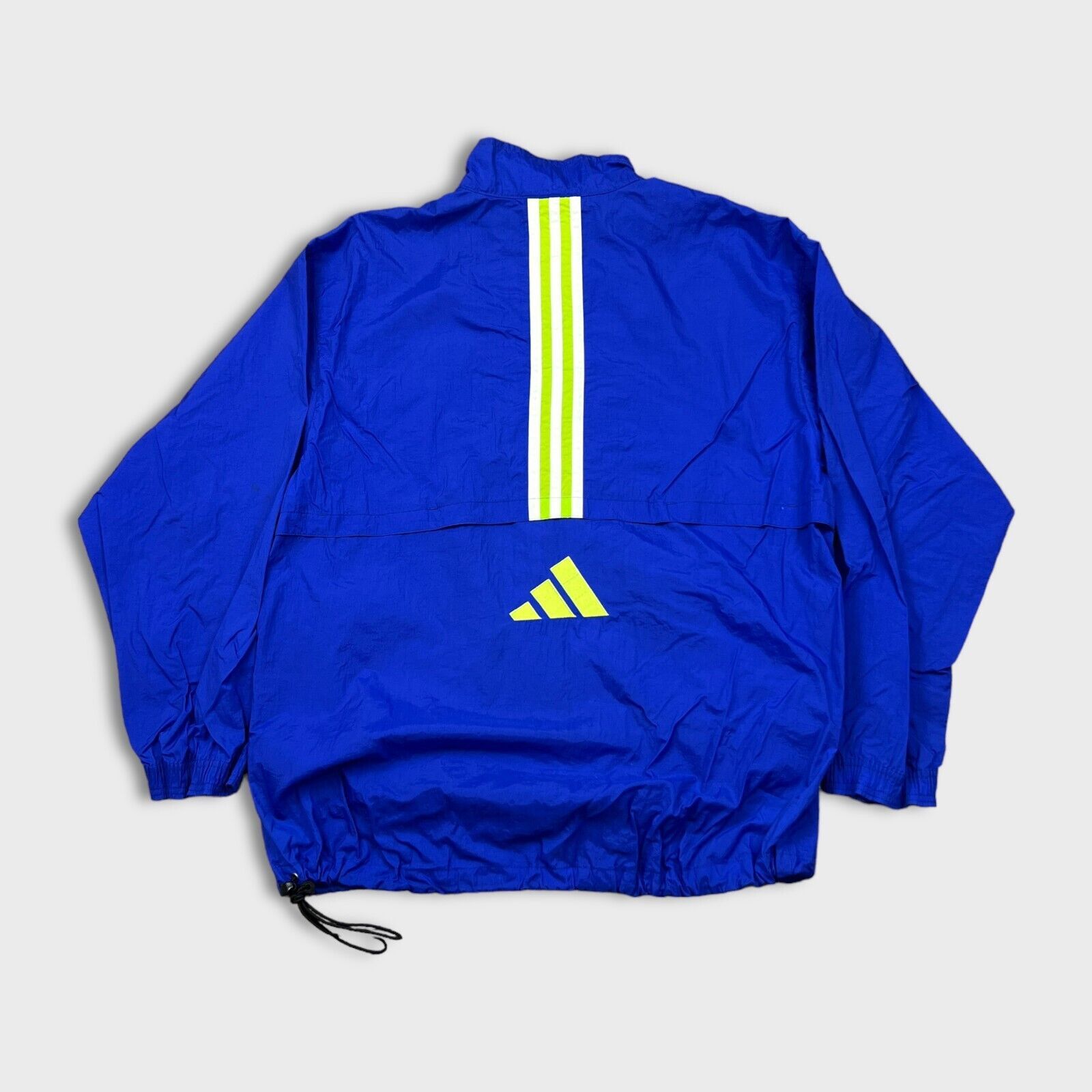 Adidas × Vintage Vintage Adidas Jacket XL Striped Spell Out 90s Windbreaker Size US XL / EU 56 / 4 - 3 Thumbnail