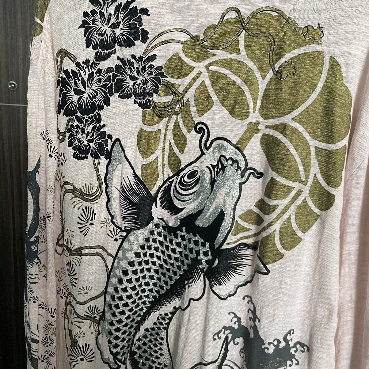 Japanese Brand Vintage Y2K Japanese Traditional Koi Fish Design L/S Tshirt Size US XL / EU 56 / 4 - 6 Thumbnail