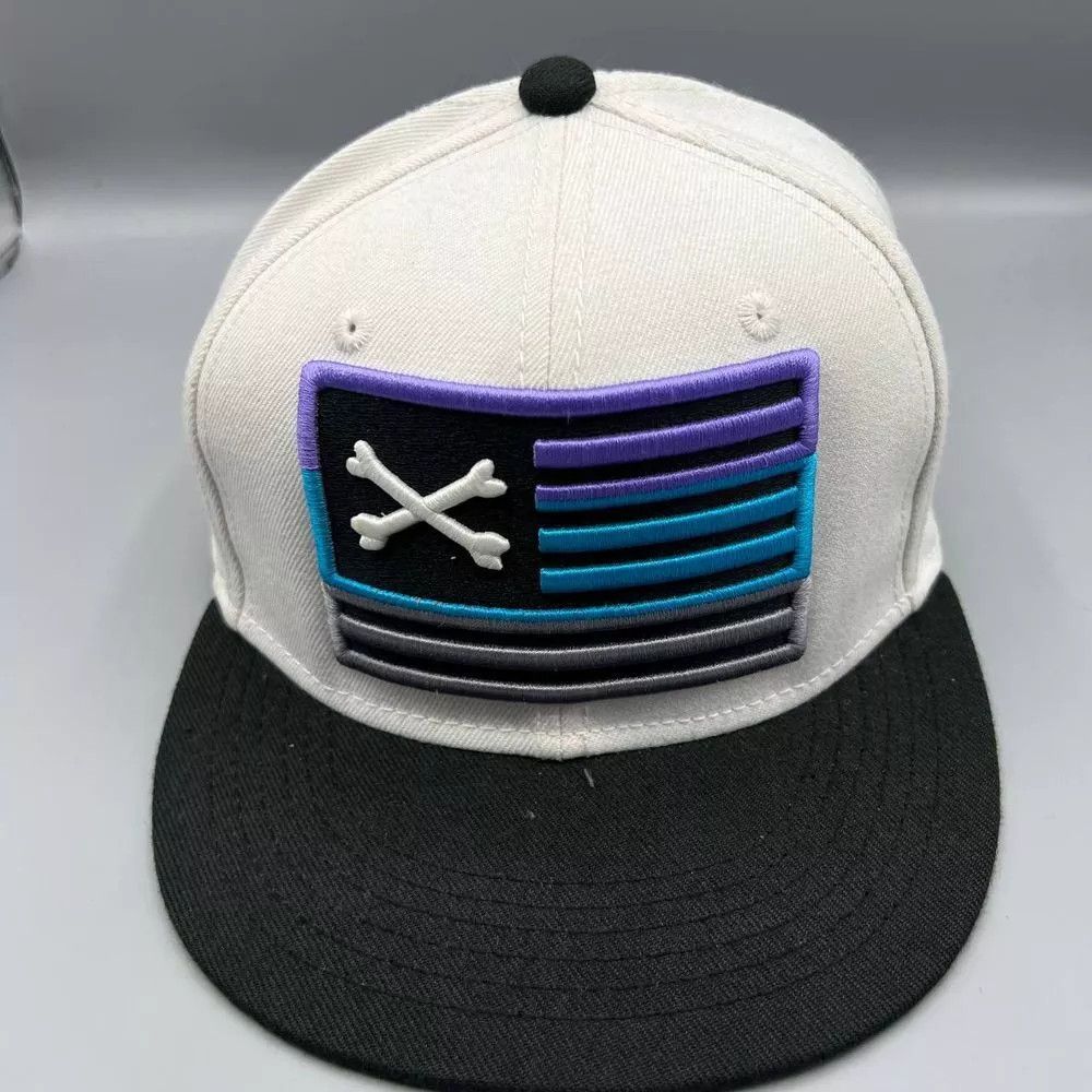 NEFF Snoop Nation Hat Men White Embroidered Neff Snap Back Cap Size ONE SIZE - 1 Thumbnail
