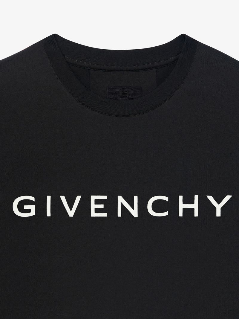 Givenchy o1w1db10326 Cropped T-Shirt in Black Size L / US 10 / IT 46 - 6 Thumbnail