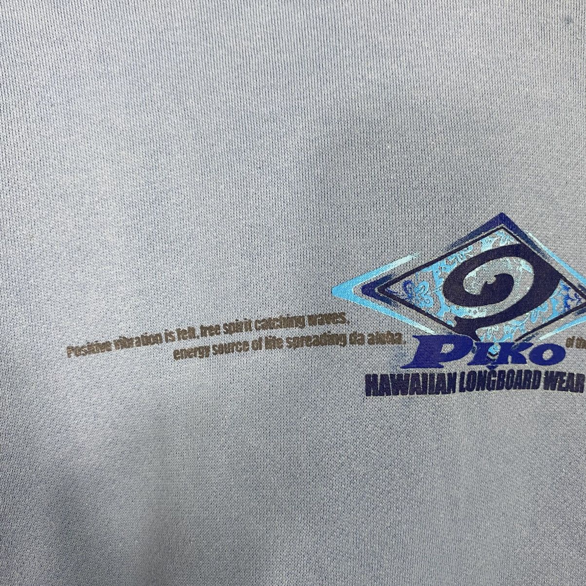 Japanese Brand 📌Vintage Hoodie Pull Over Piko Hawaii big Logo Size US L / EU 52-54 / 3 - 18 Thumbnail