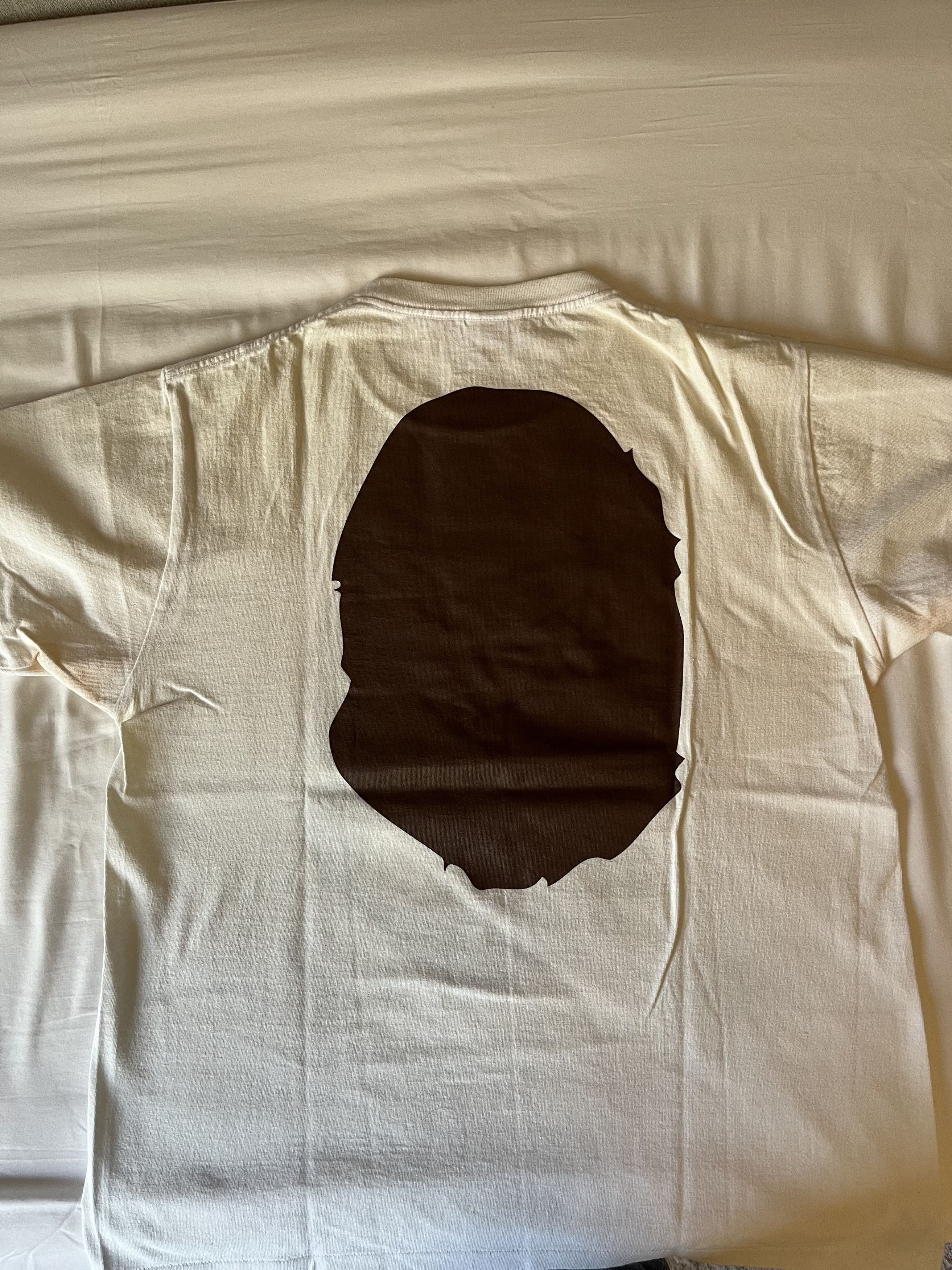 Bape Bape Large Big Ape Head White Tee Size US M / EU 48-50 / 2 - 2 Thumbnail