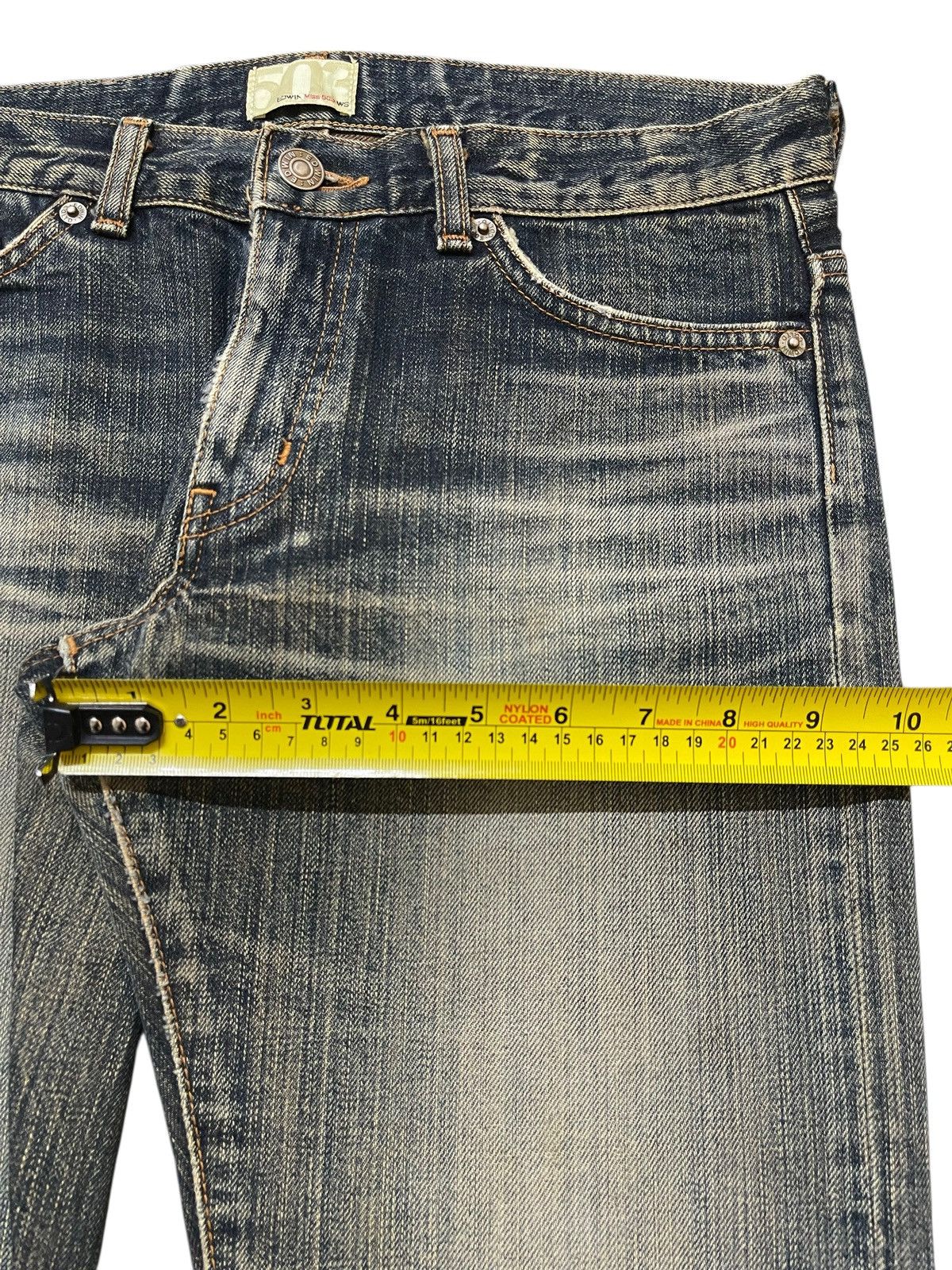 Edwin Vintage Edwin Blue Faded Wash Style Flare Jeans Size US 30 / EU 46 - 14 Thumbnail