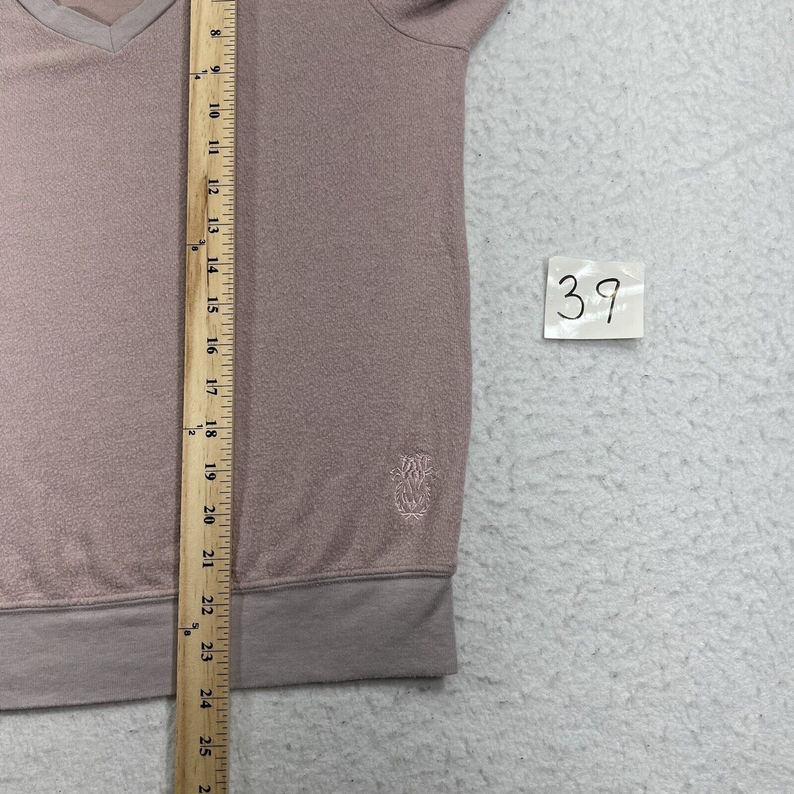 Wildfox Wildfox Sweater Pullover V Neck Mauve Pink Polyester Blend Size S / US 4 / IT 40 - 12 Thumbnail