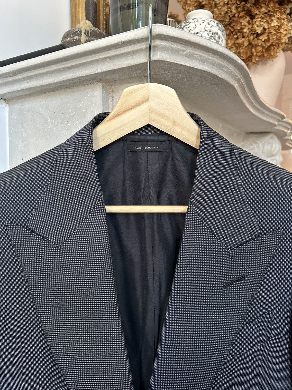 Tom Ford Tom Ford Men’s Blue Silk Sharkskin Suit Size 36R Size 36R - 2 Thumbnail
