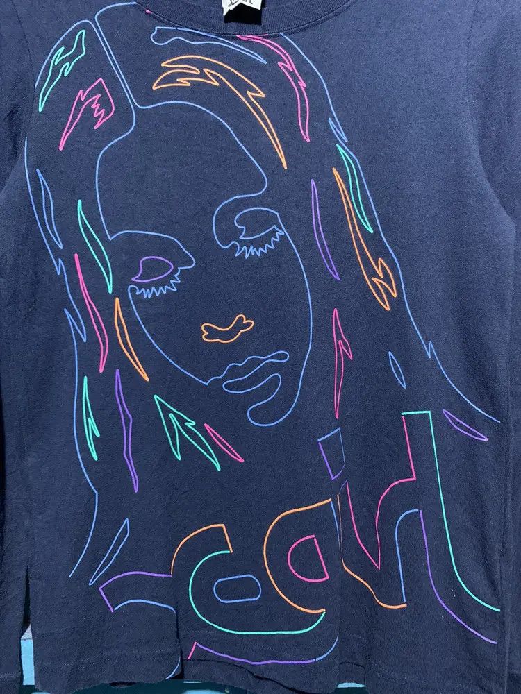 Japanese Brand Y2k X-girl face sketch big logo longsleeve japanese style Size M / US 6-8 / IT 42-44 - 2 Thumbnail