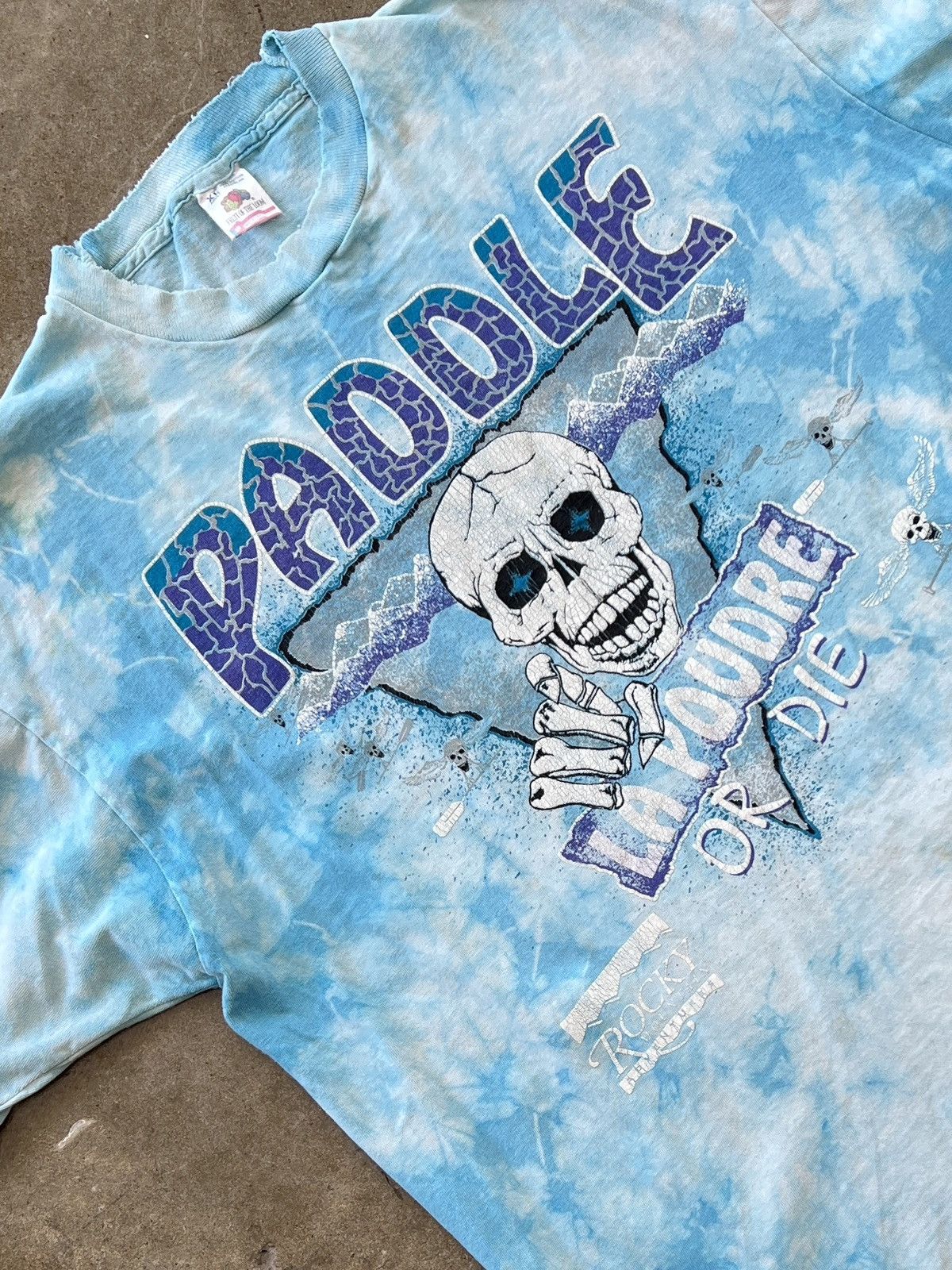 Vintage Vintage Grateful Dead Style Paddle Or Die Mountain Tee XL Size US XL / EU 56 / 4 - 1 Thumbnail