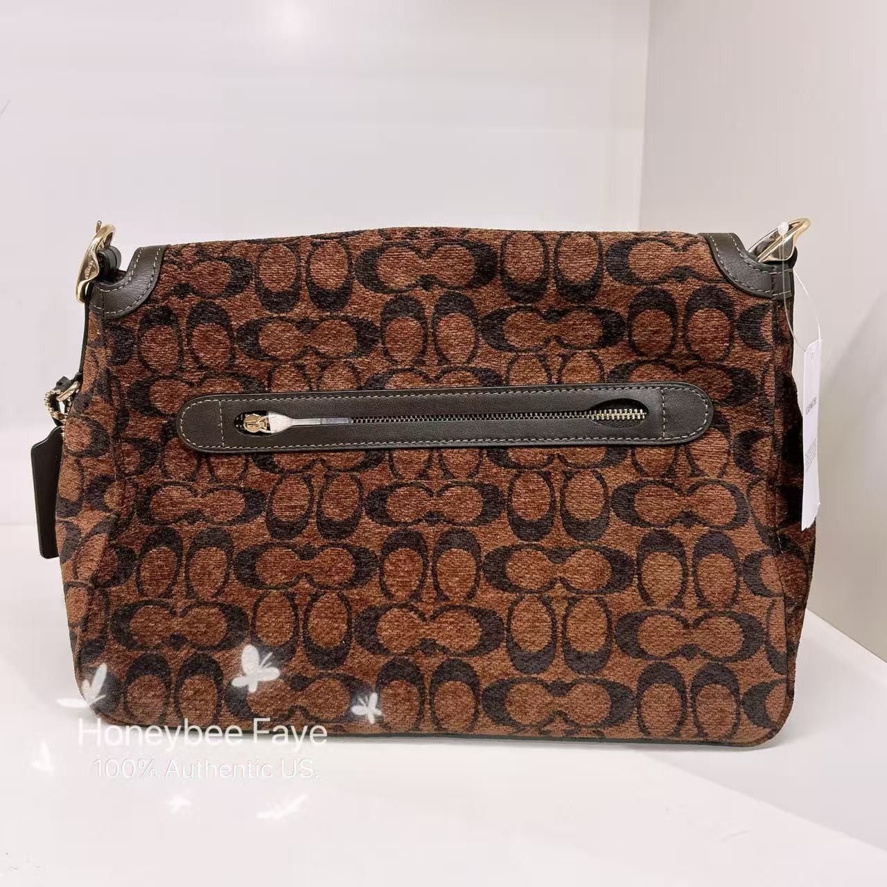 Coach Etta Flap Bag In Signature Chenille CCE58 Size ONE SIZE - 8 Thumbnail