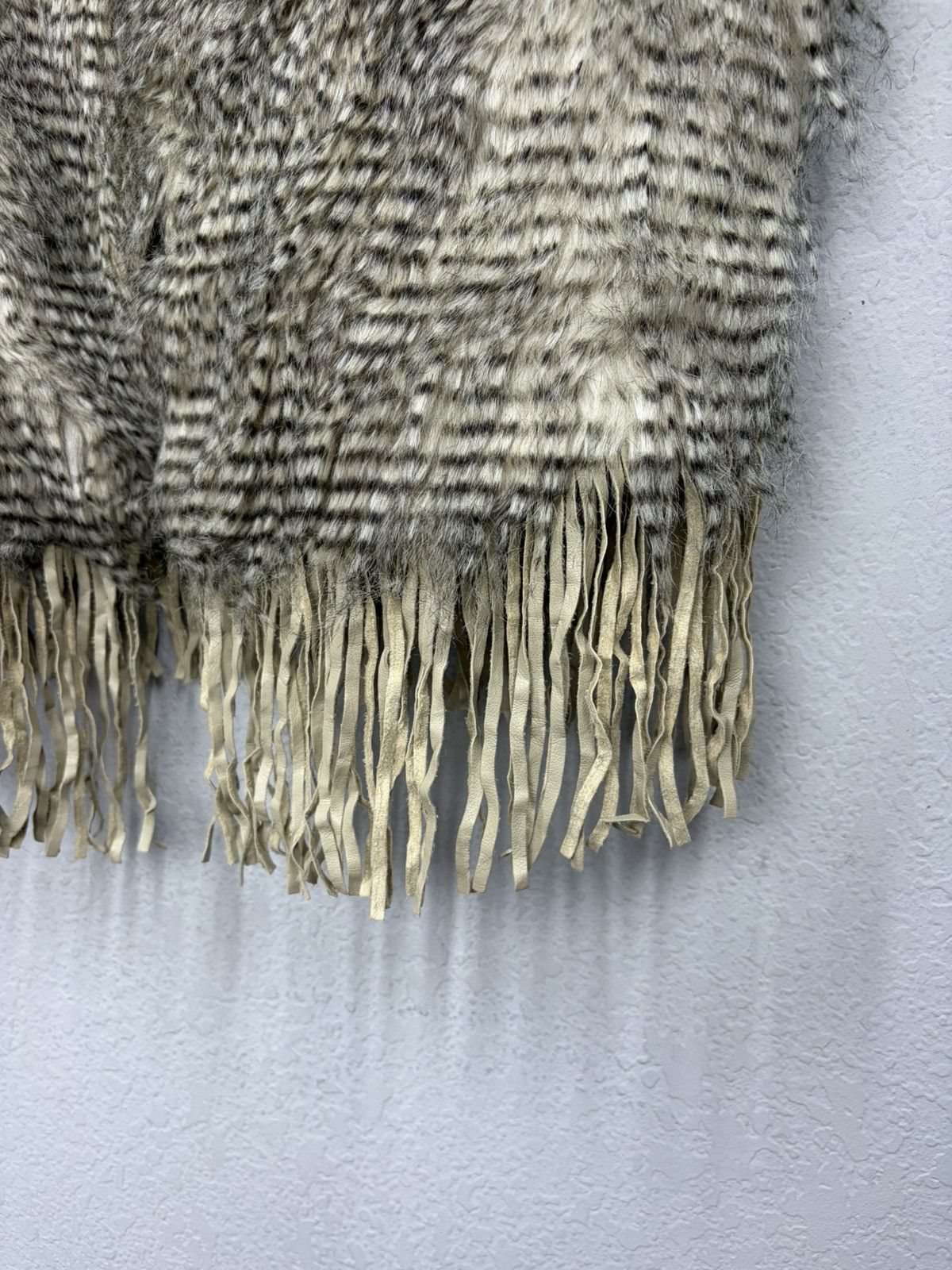 Le Grande Bleu (L.G.B.) Fur Vest with Fringe LGB Rick Owens Y2K Archive Aesthetic Size US M / EU 48-50 / 2 - 5 Thumbnail