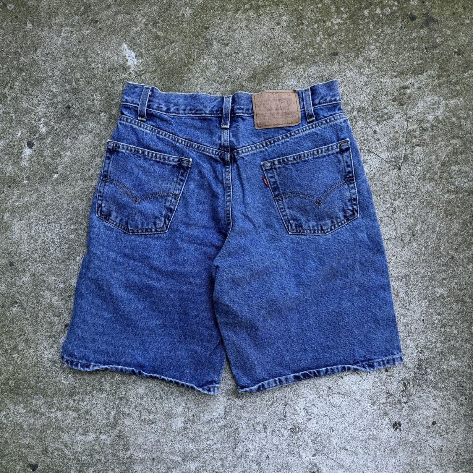 Levi's Vintage Levi's 560 Baggy Relaxed Fit Denim Jean Shorts Size US 31 - 1 Thumbnail