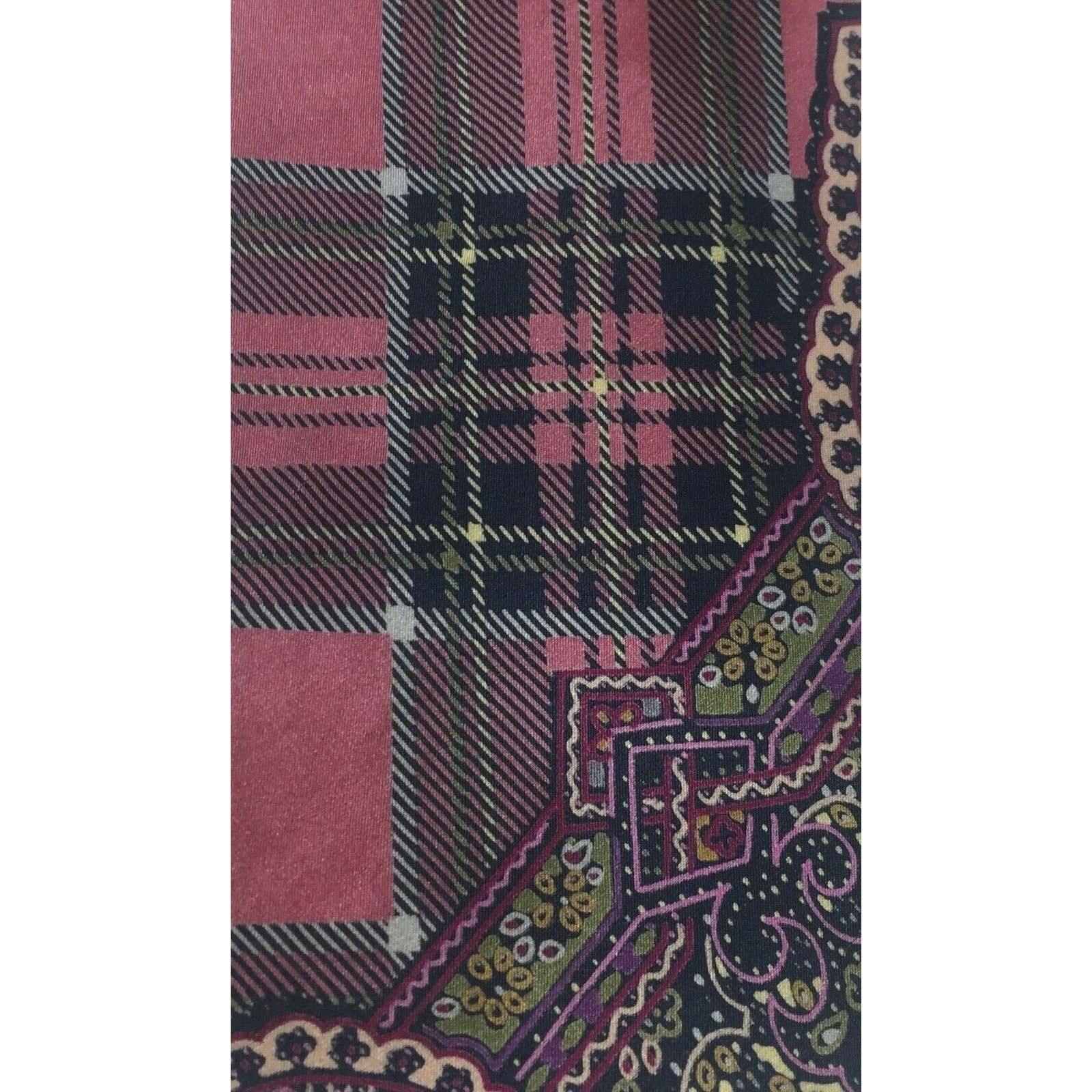 Brioni Brioni Roma Mens Italy Woven Pink Abstract 100% Silk Necktie Size ONE SIZE - 5 Thumbnail