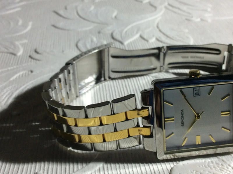 Designer Sekonda men's white dial two tone stainless steel bracelet Size ONE SIZE - 6 Thumbnail