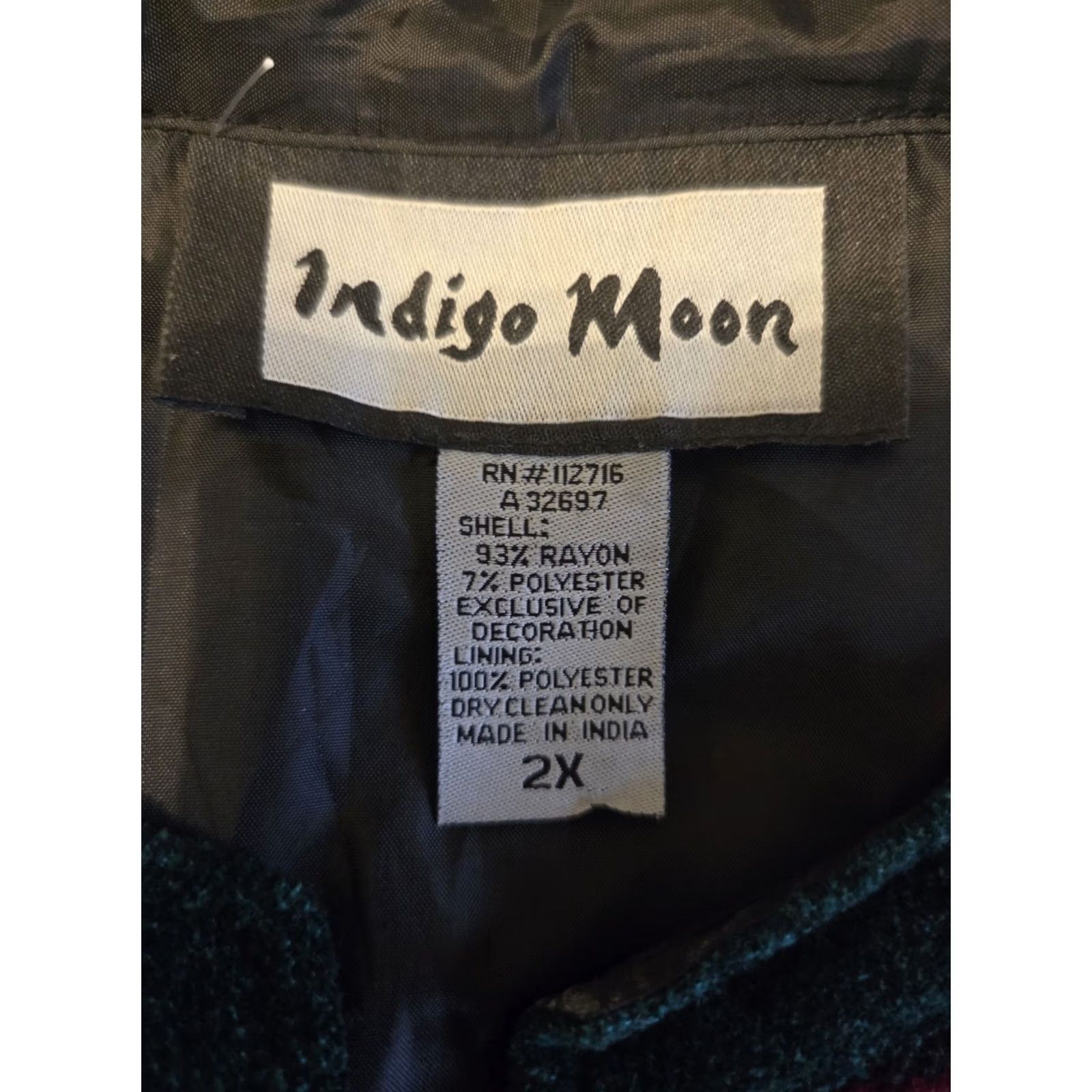 Vintage VINTAGE Indigo Moon Jacket Size 2X Plus Red Black Purple Green Patchwork Tapestry Womens Size XXL / US 16-18 / IT 52-54 - 7 Thumbnail