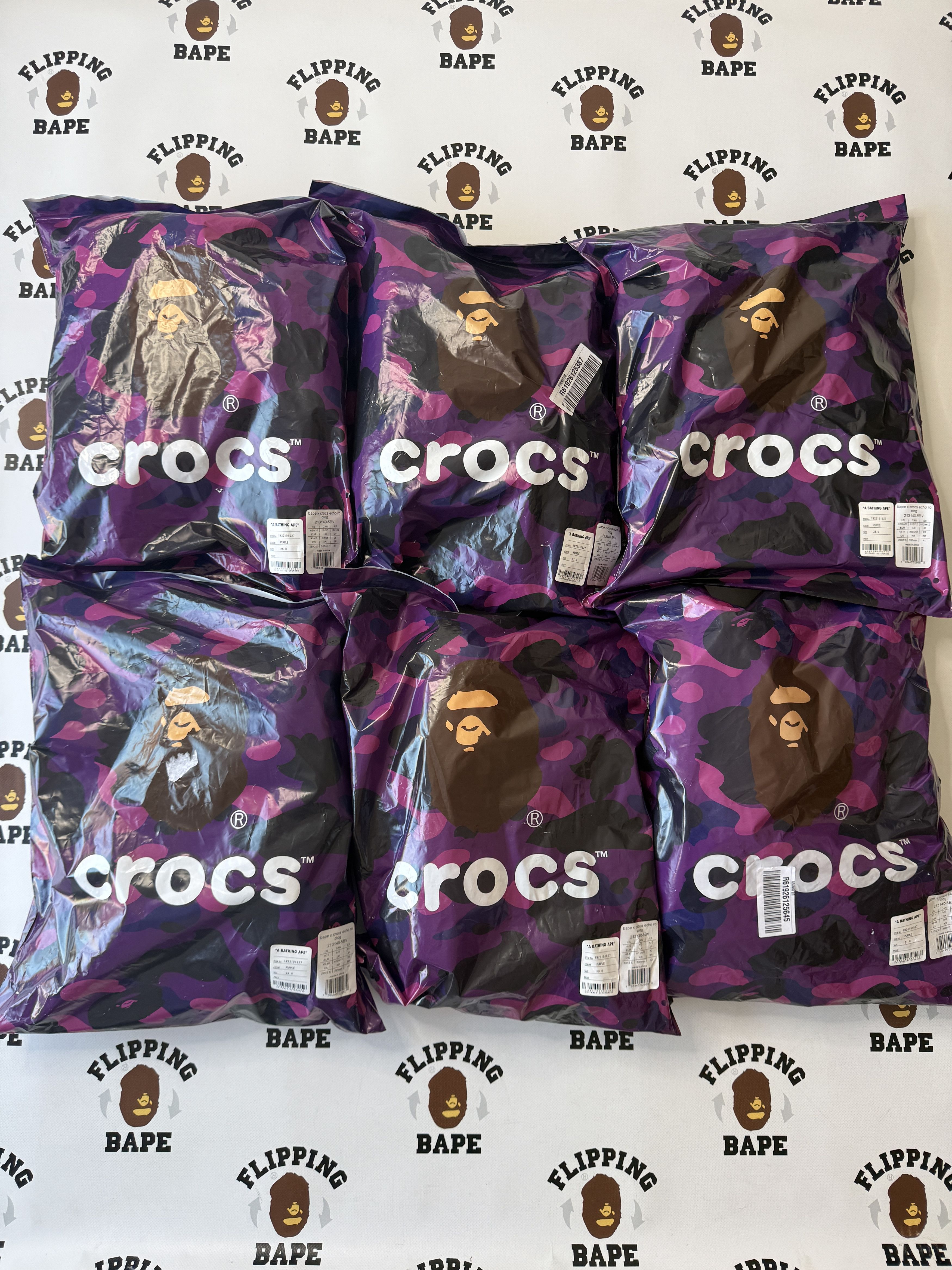 Bape × Crocs BAPE X CROCS ECHO PURPLE Size US 10 / EU 43 - 15 Thumbnail