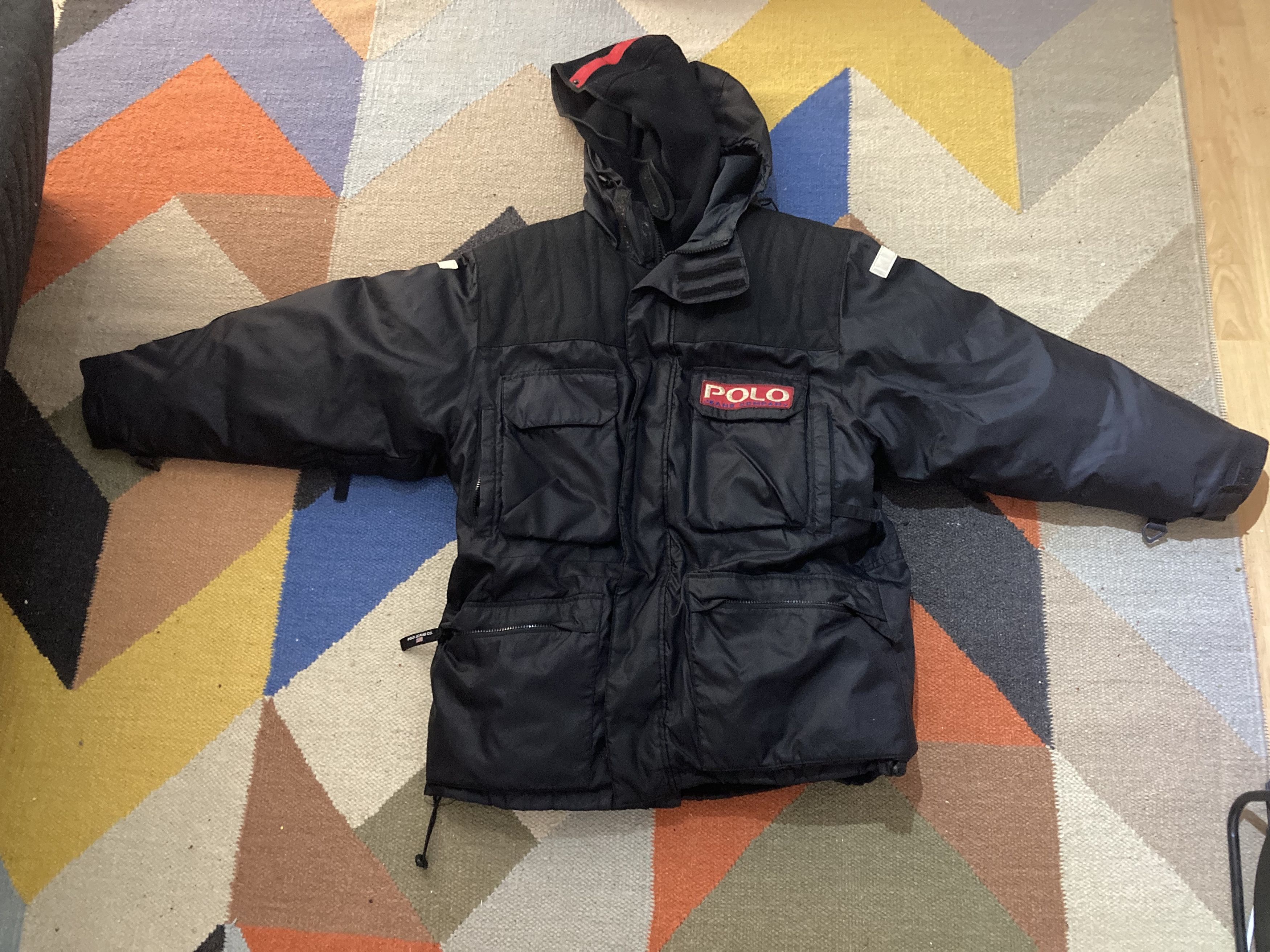 image of Polo Ralph Lauren Extreme Weather Down Parka in Black, Men's (Size Large)