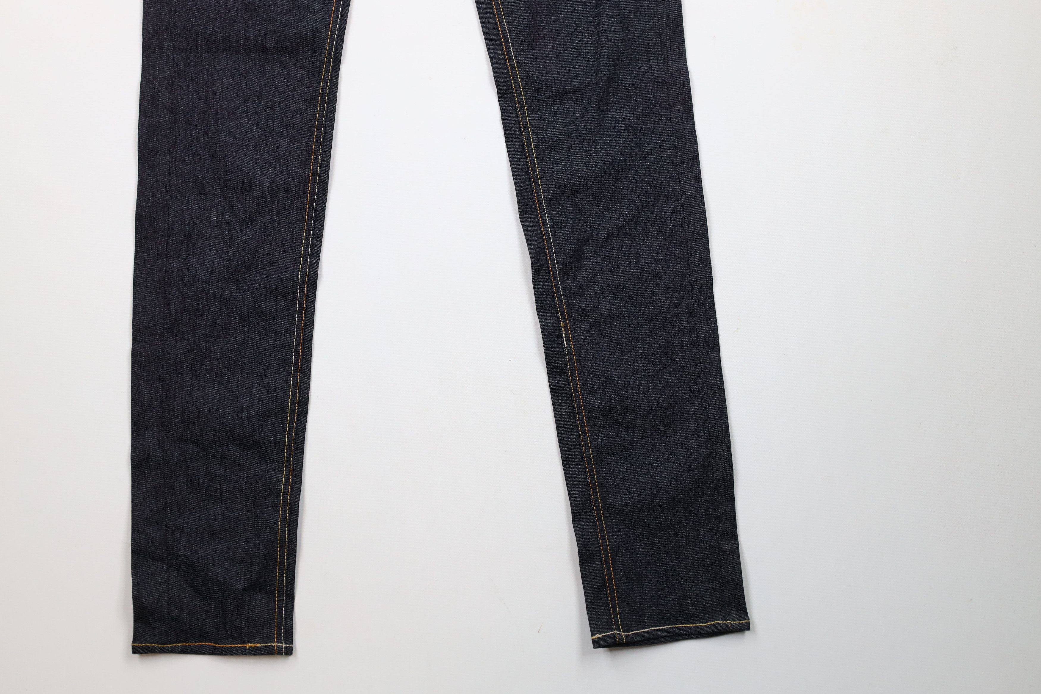 Vintage Motor City Denim Co Joe Faris Skinny Leg Jeans Indigo USA Size 27" / US 4 / IT 40 - 4 Thumbnail