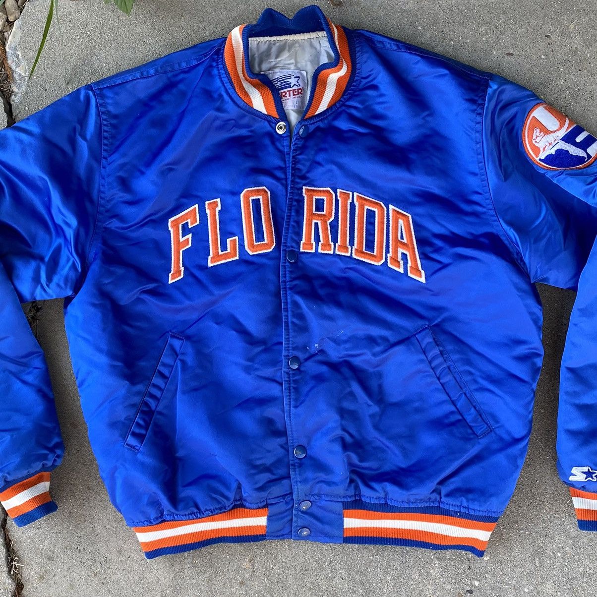 Starter Vintage Starter Florida Gators Satin Bomber Jacket Spellout Size US L / EU 52-54 / 3 - 1 Thumbnail